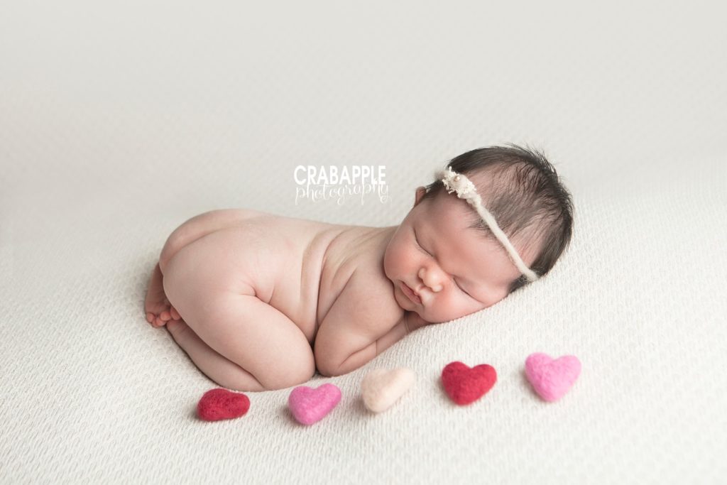valentine's day newborn photo ideas