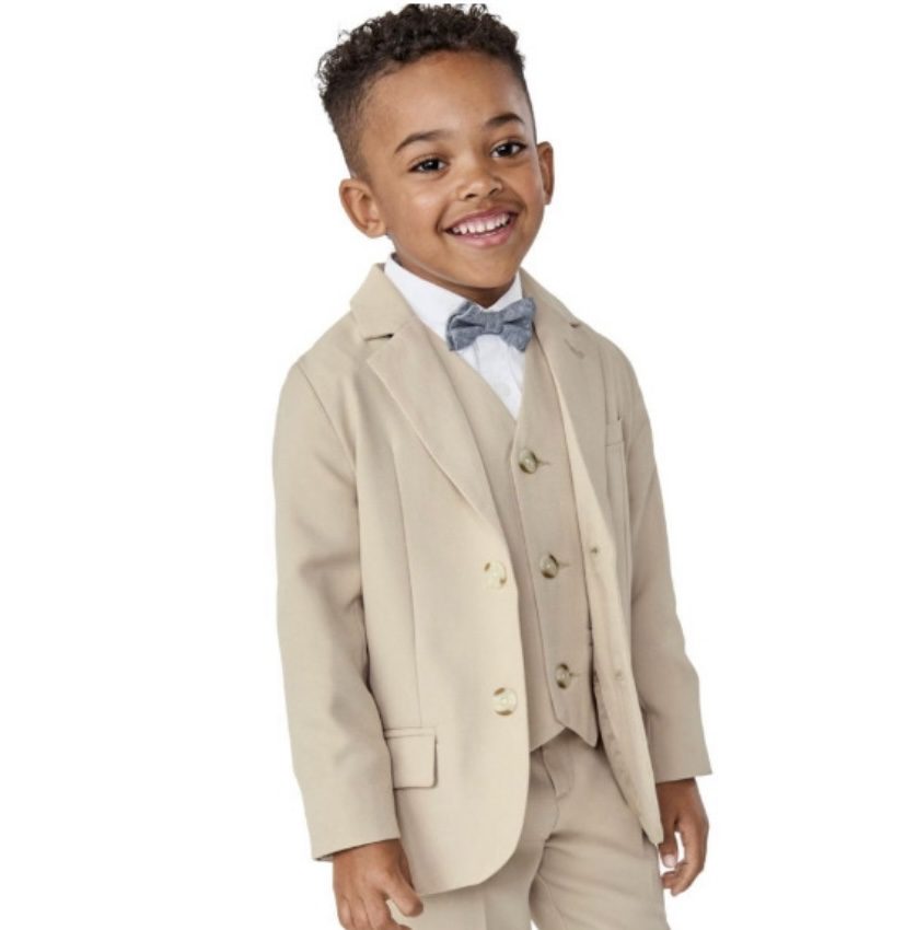 Neutral colored blazers for boys for spring portraits