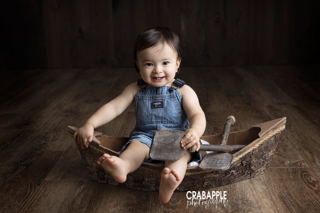 baby photos with boat prop