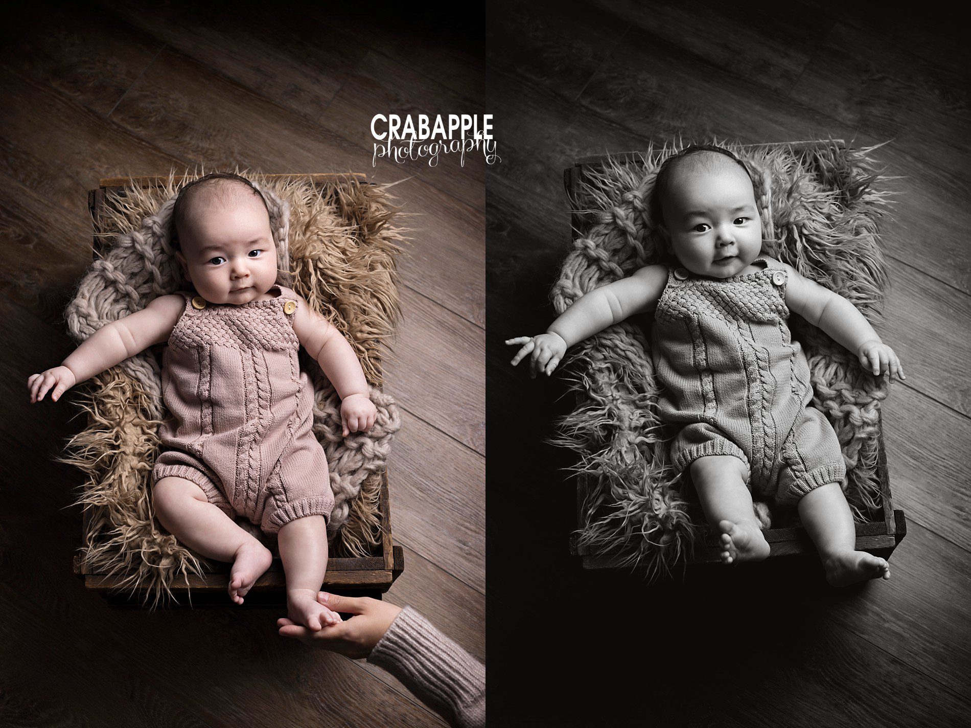 Inspiration for baby photos using props, accessories, and adorable neutral outfits.