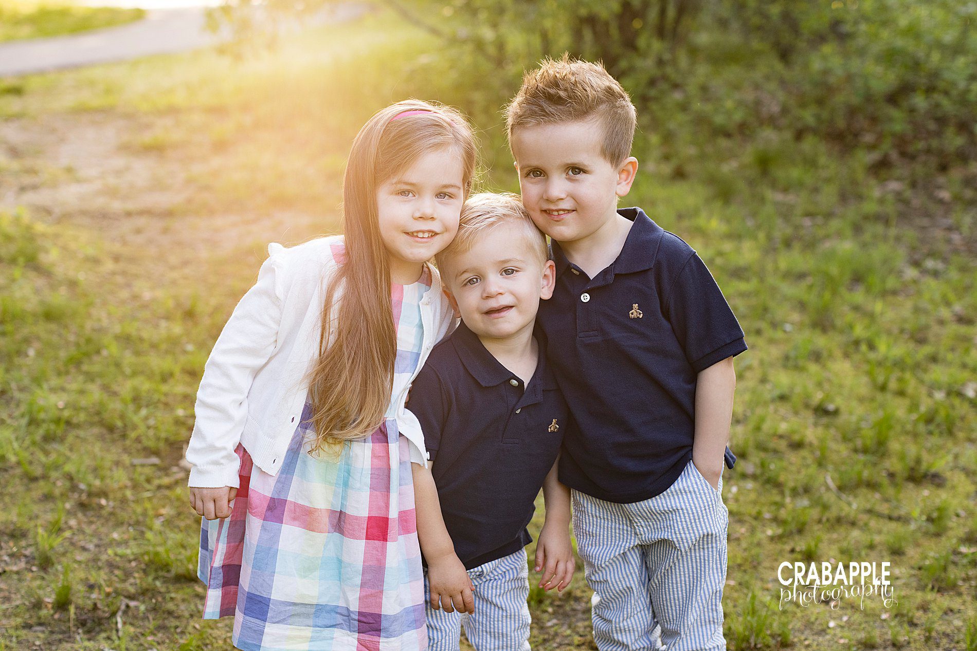 outdoor spring family and child photos