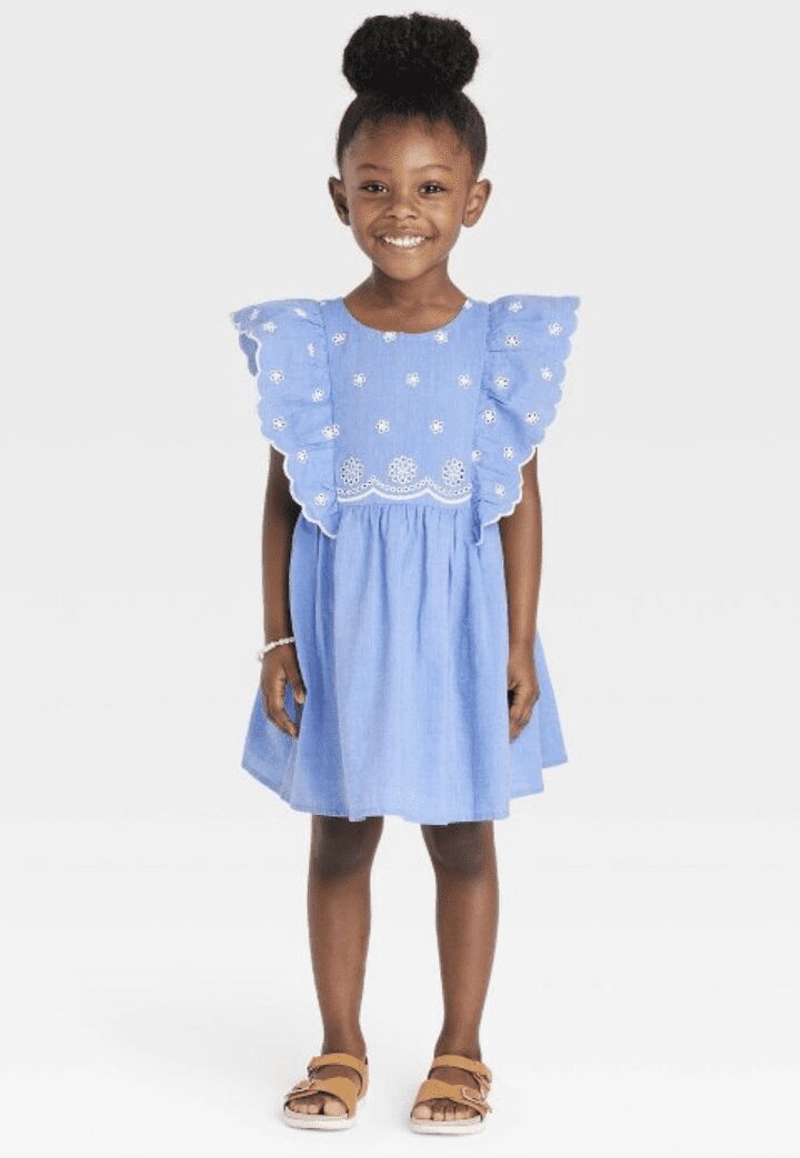 Chambray dress for spring portraits