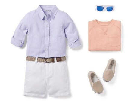 Outfit idea for spring and easter portraits for boys