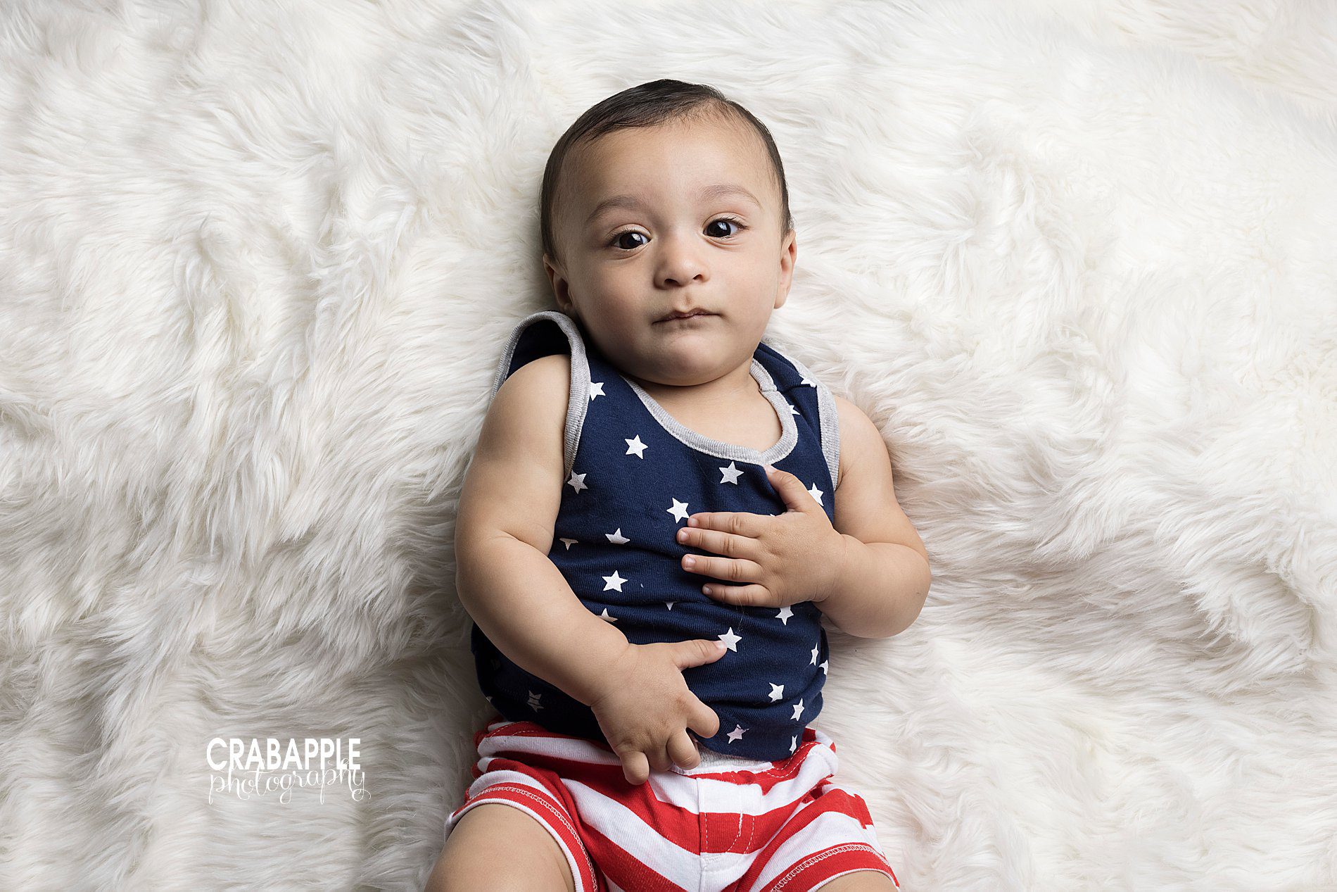 stars and stripes baby photos