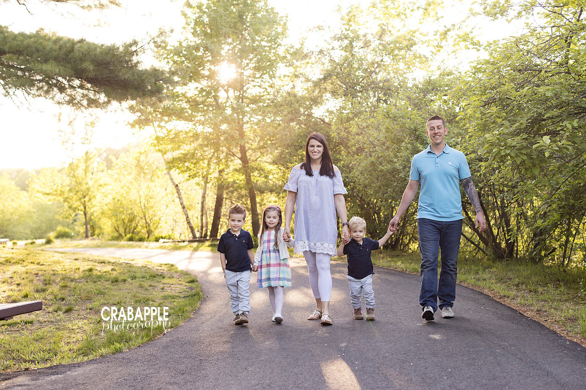 sunny spring family pictures