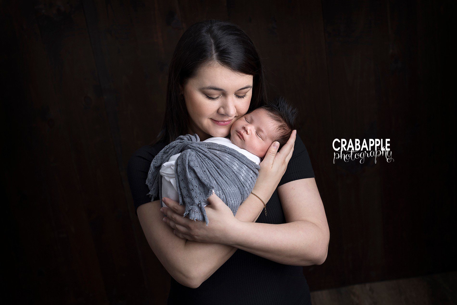 mother and son newborn photo ideas and poses