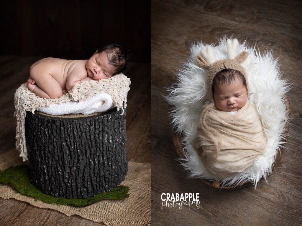 Ideas for poses, props, and accessories for creative newborn photos