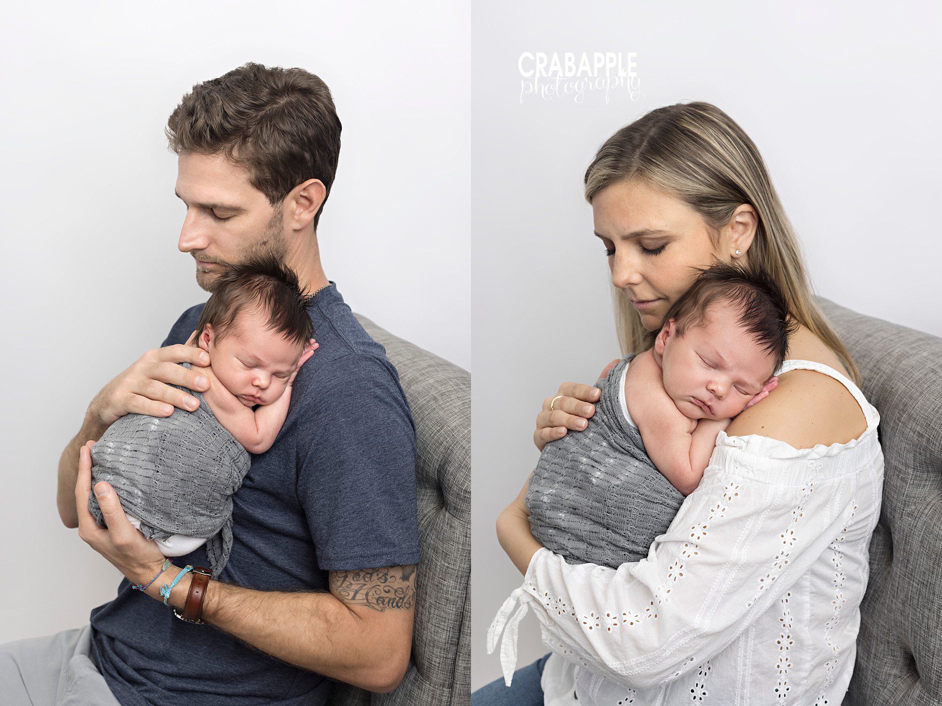 parent photos with newborn