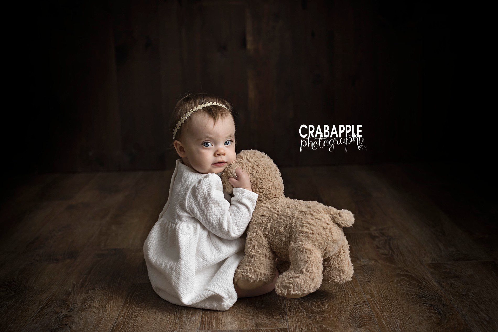 ideas for including stuffed animals in baby portraits