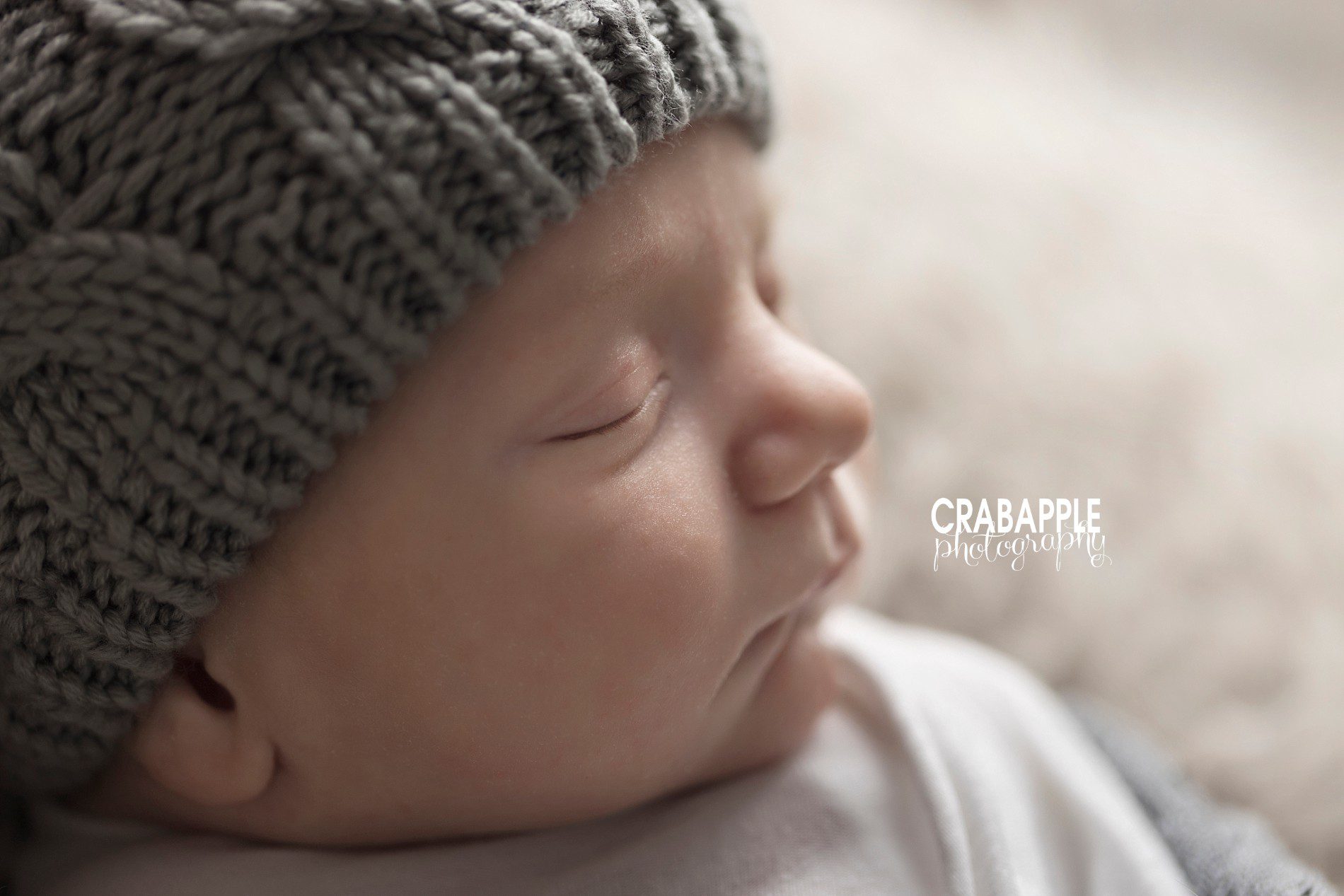 close up profile photos for newborns