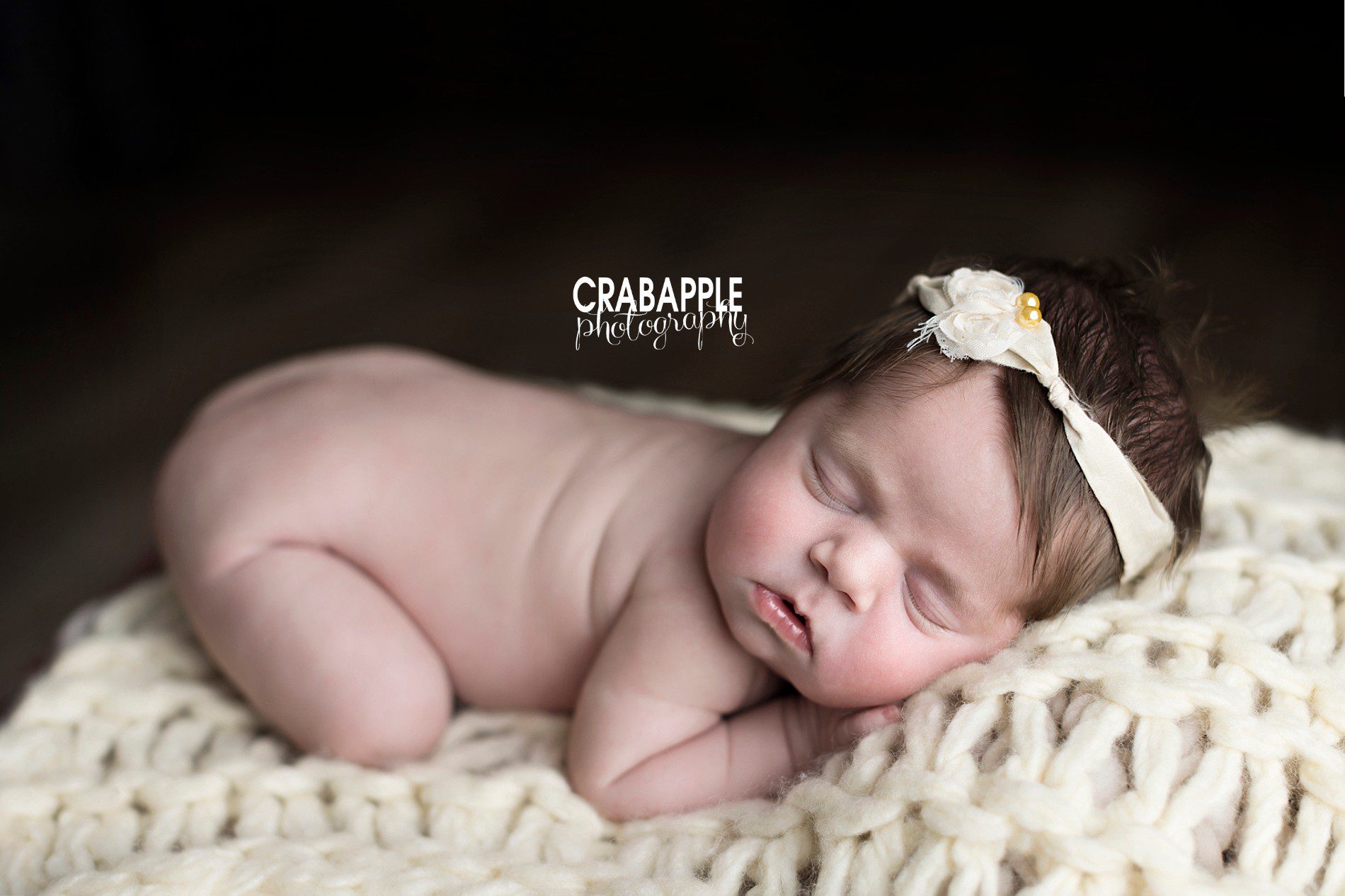 baby girl newborn portrait 