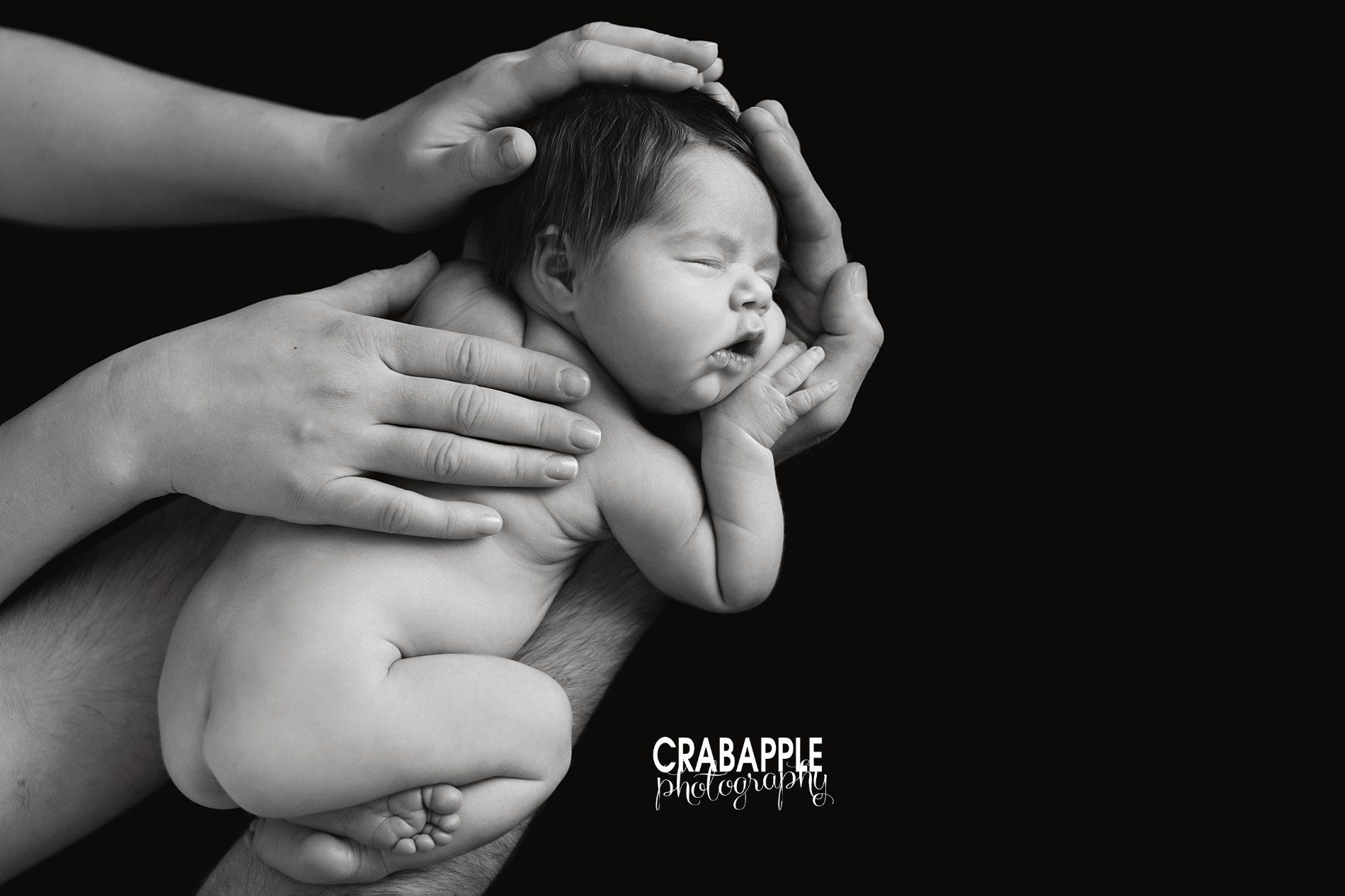 baby girl newborn portrait with parents hands ideas inspiration poses
