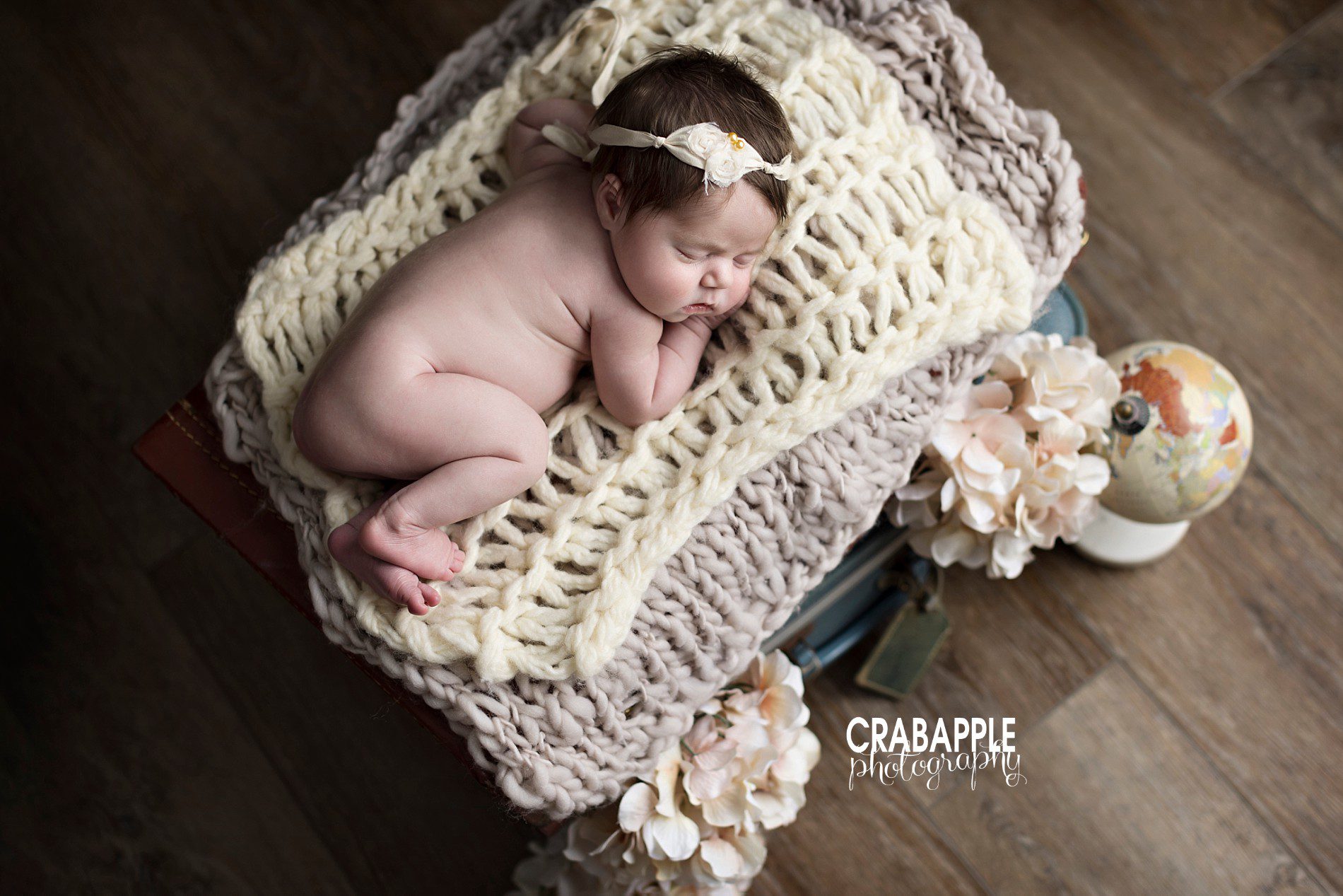 baby girl newborn photos with props and accessories inspiration