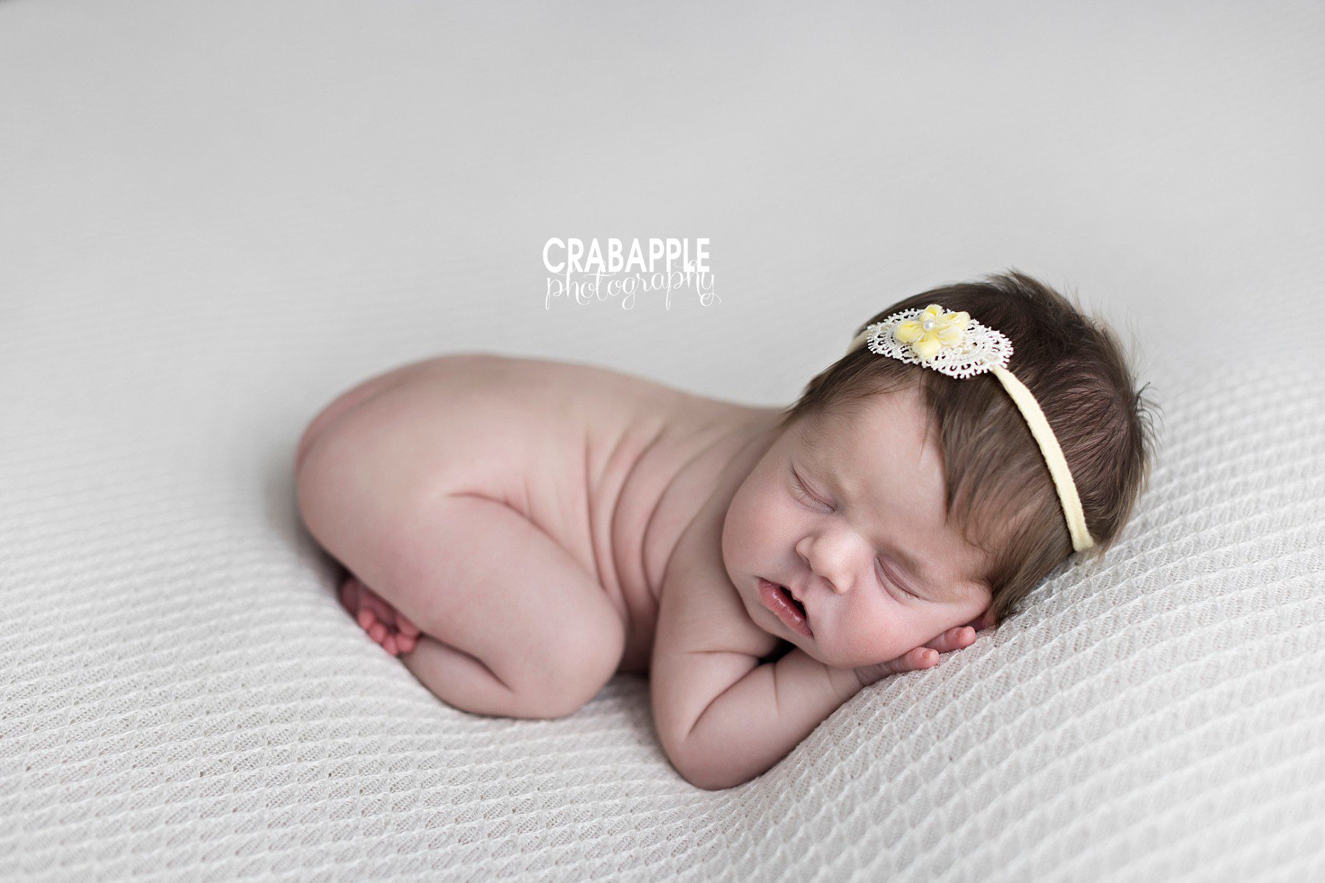simple baby girl newborn portrait inspiration