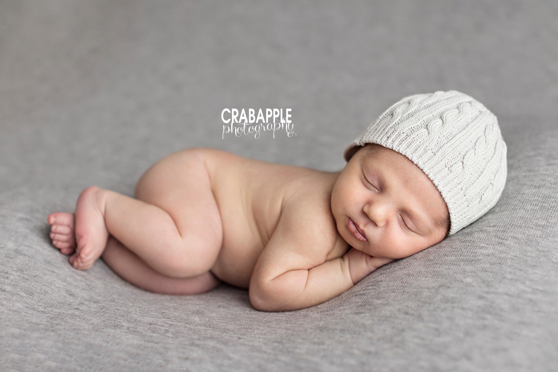 light gray newborn photo ideas