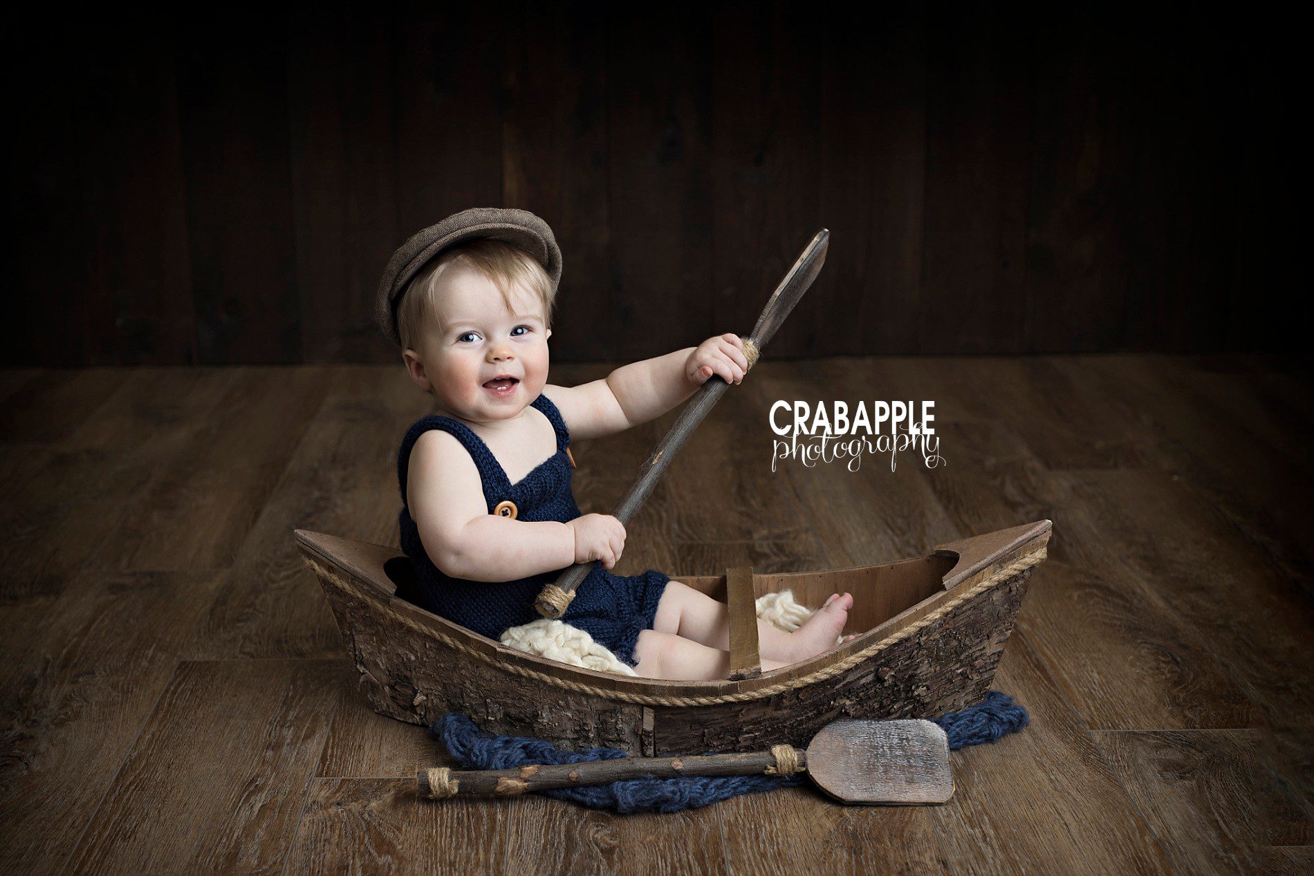 fishing boat themed baby pictures portrait photography