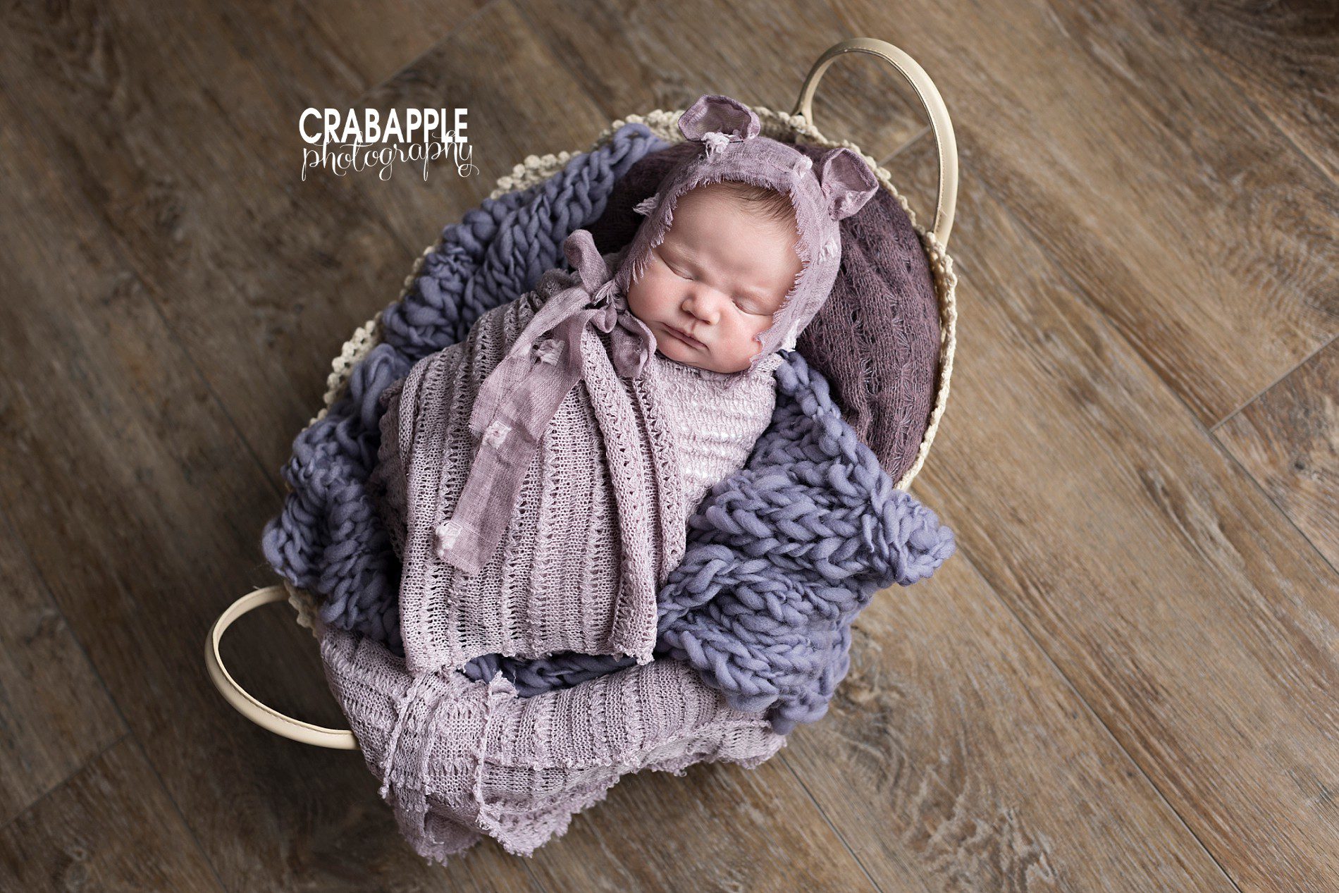 purple newborn pictures