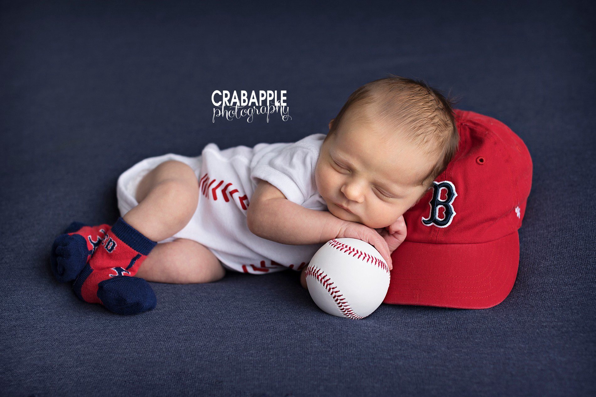 boston red sox newborn photos
