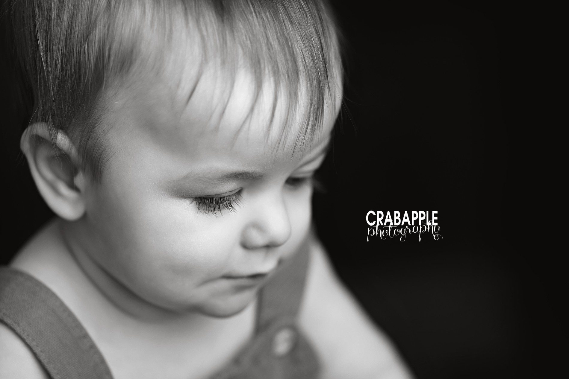 black and white baby portraits