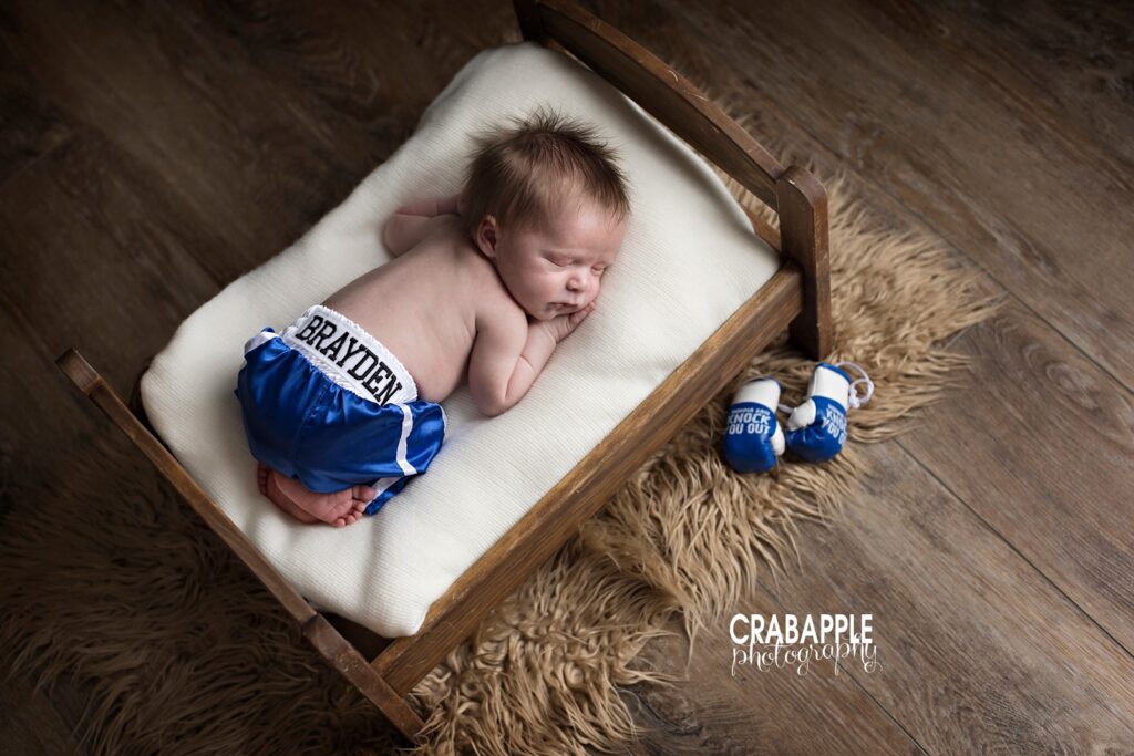 ideas for boxer themed newborn photos portraits for baby boy