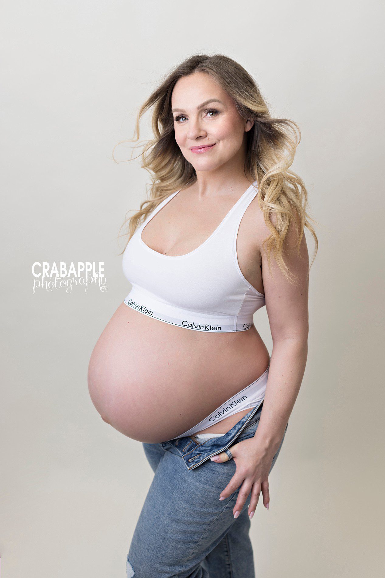 classic iconic calvin klein underwear maternity pictures