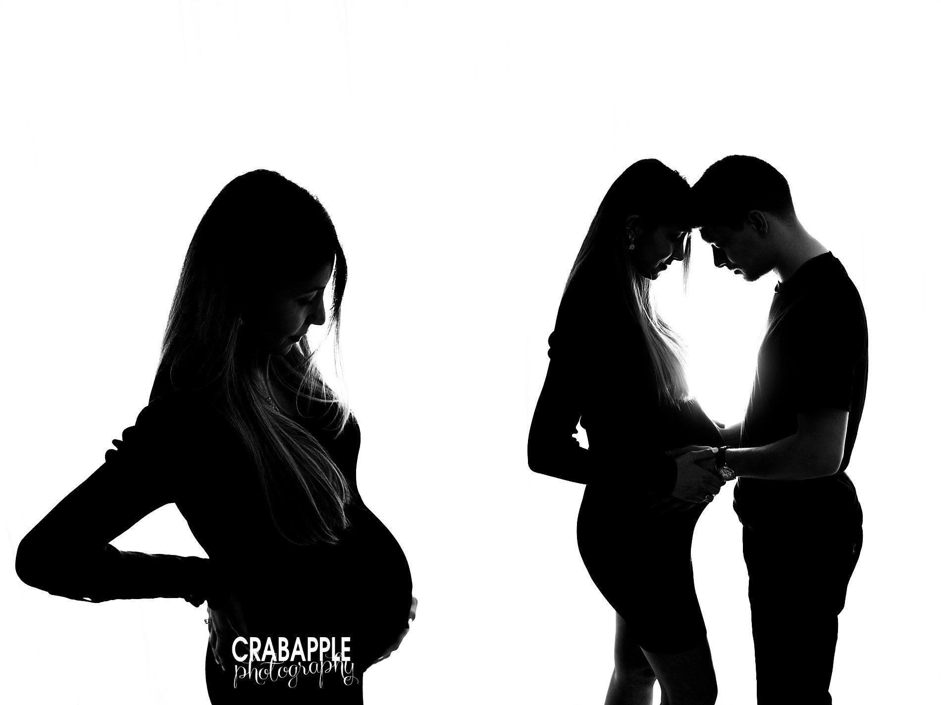 silhouette maternity photos