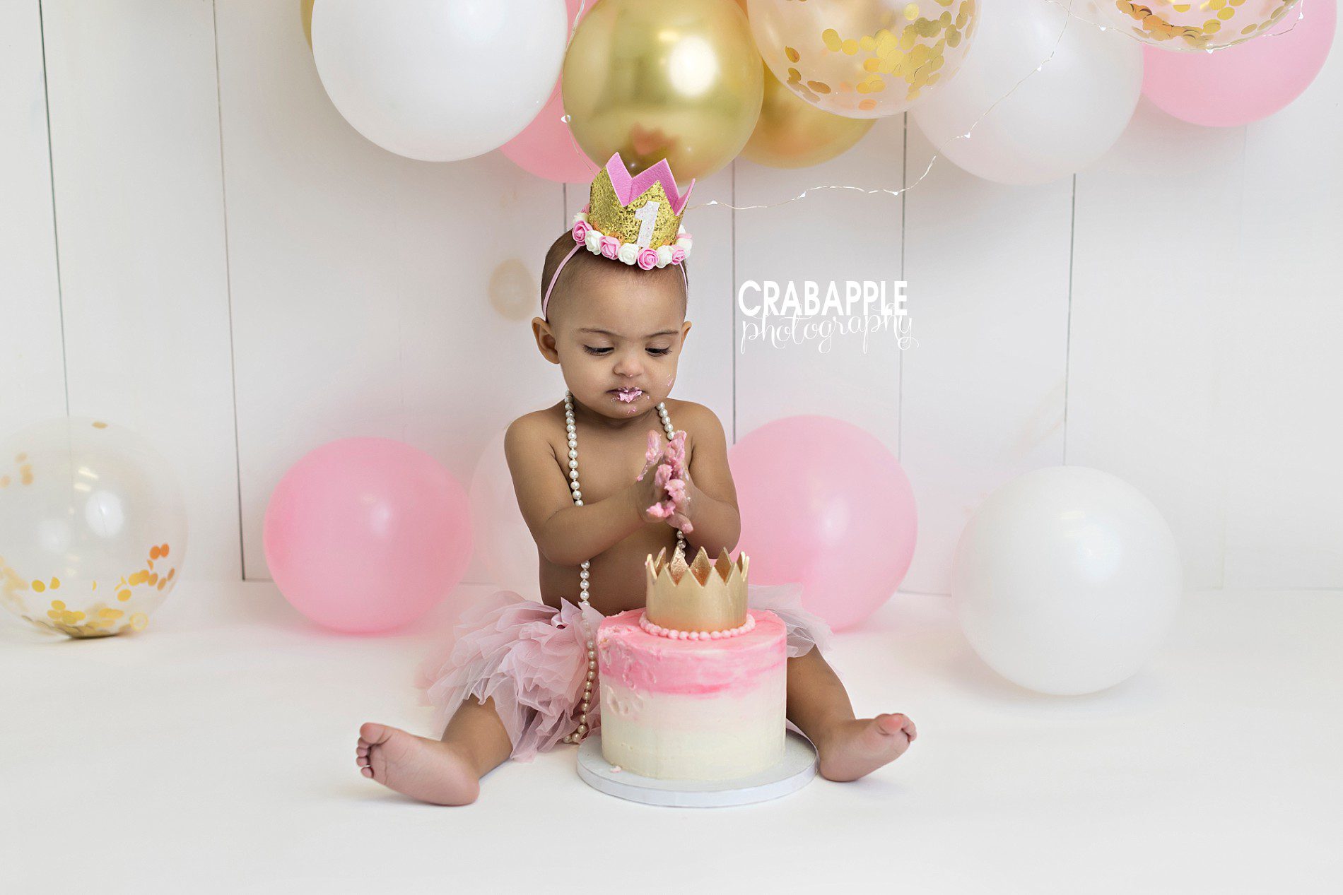 pink princess first birthday ideas