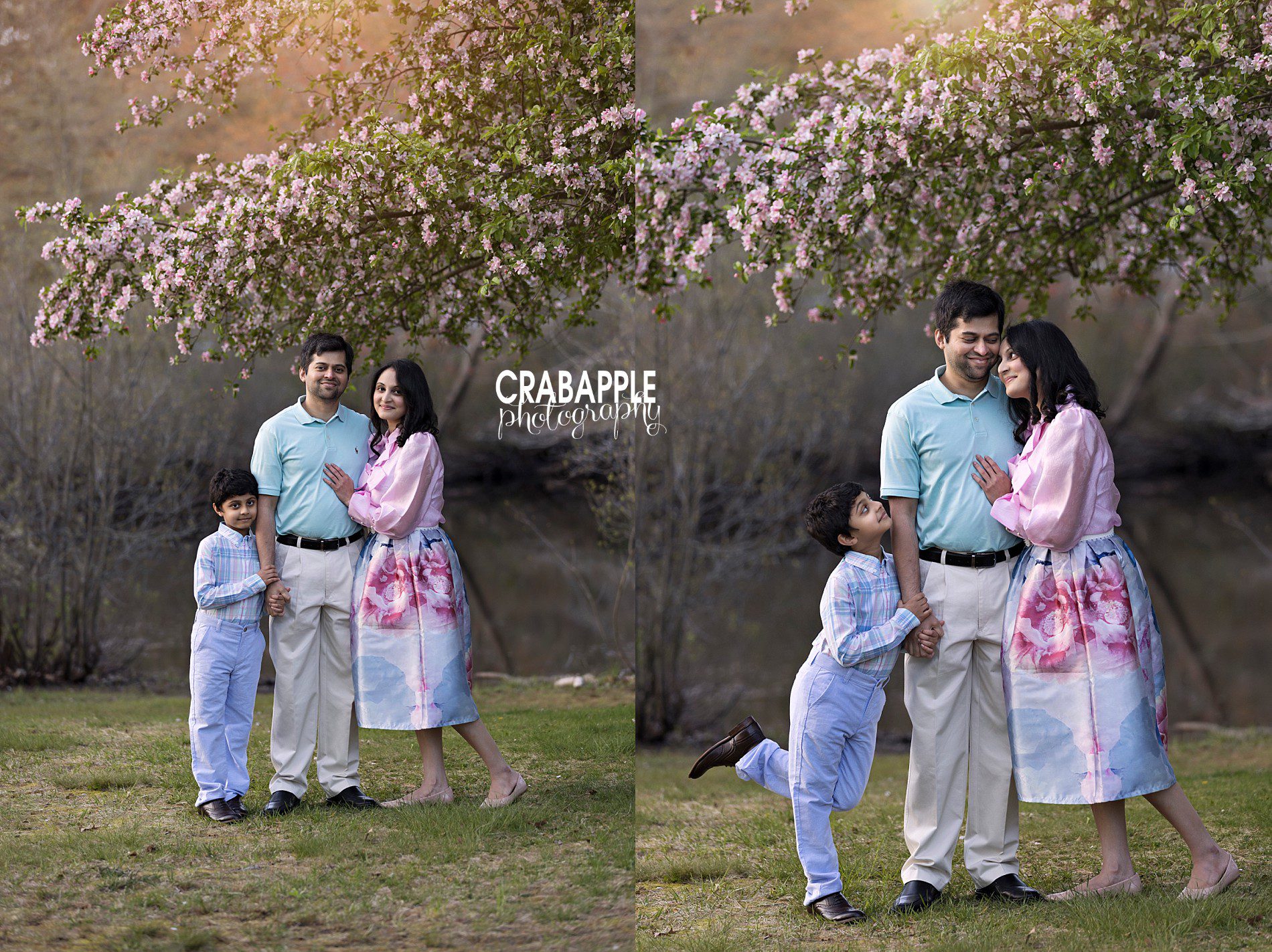 pastel styling for spring family portraits