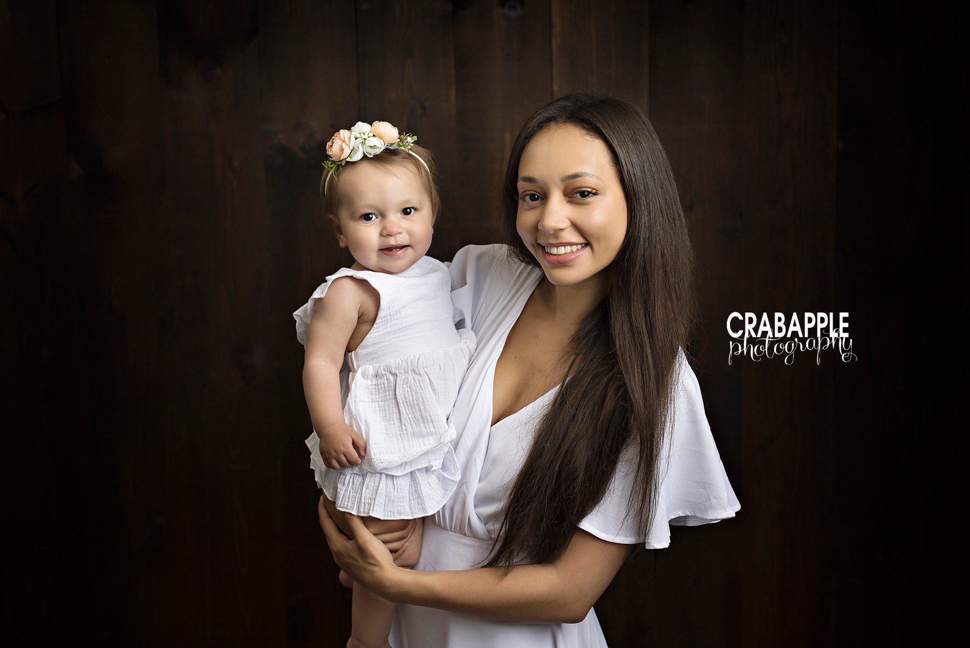 mother and daughter 1 year baby photos