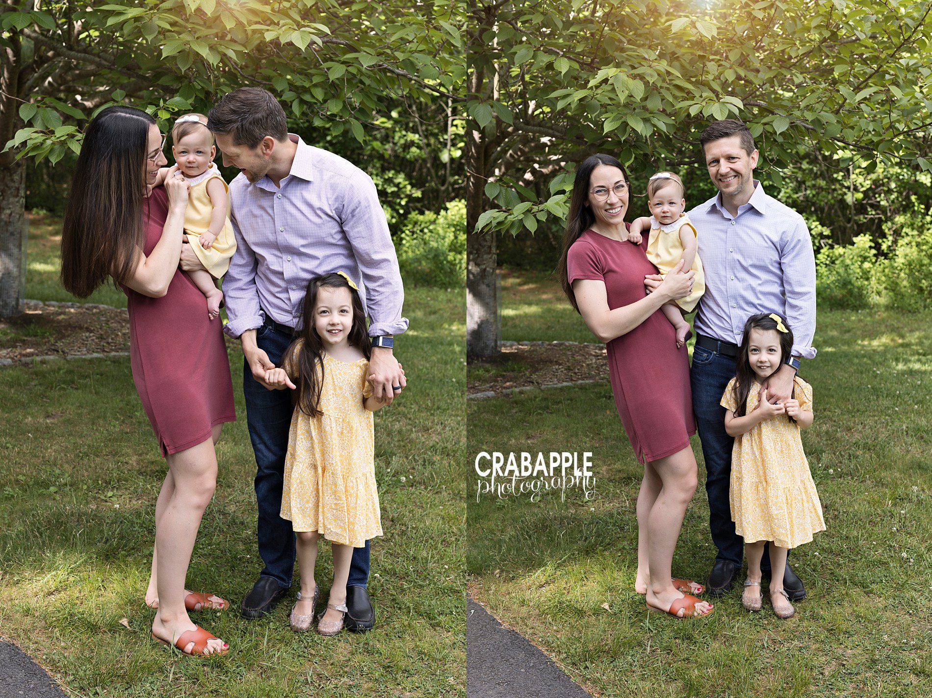 late spring family pictures outdoors