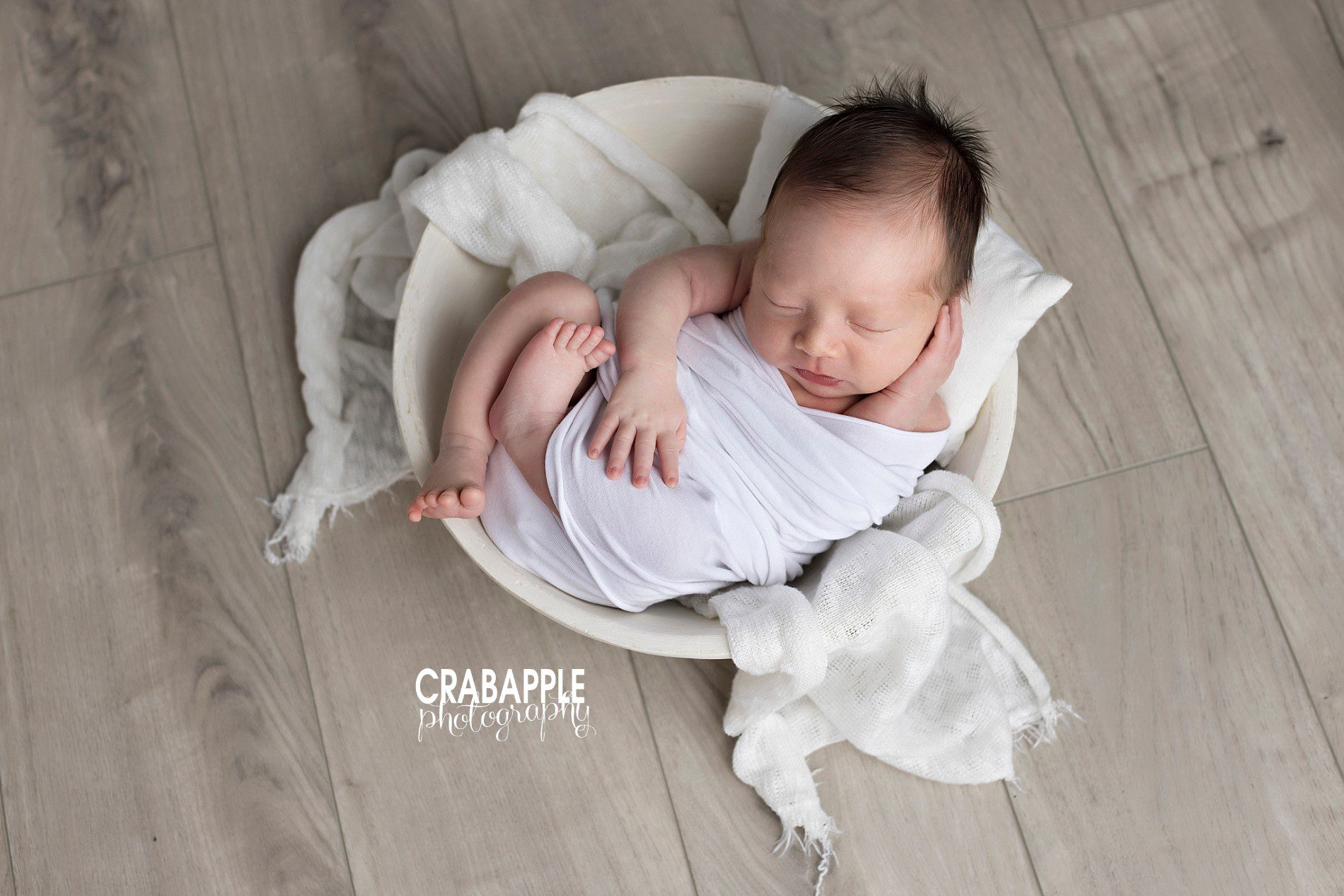 white newborn portrait styling ideas simple modern