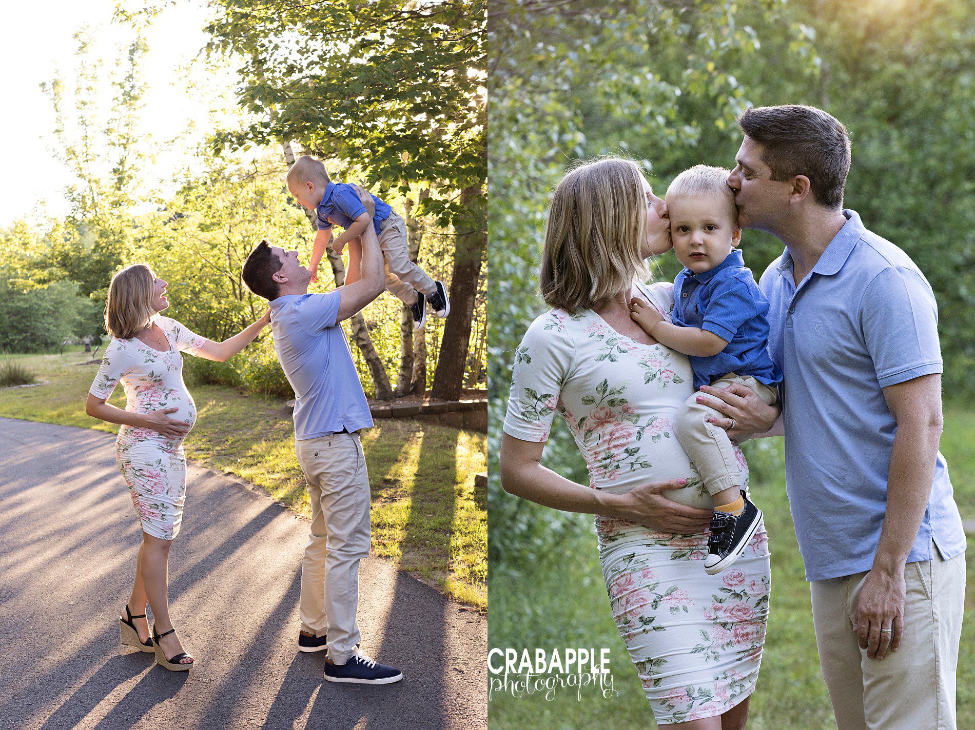 soft pastel outdoor maternity portraits