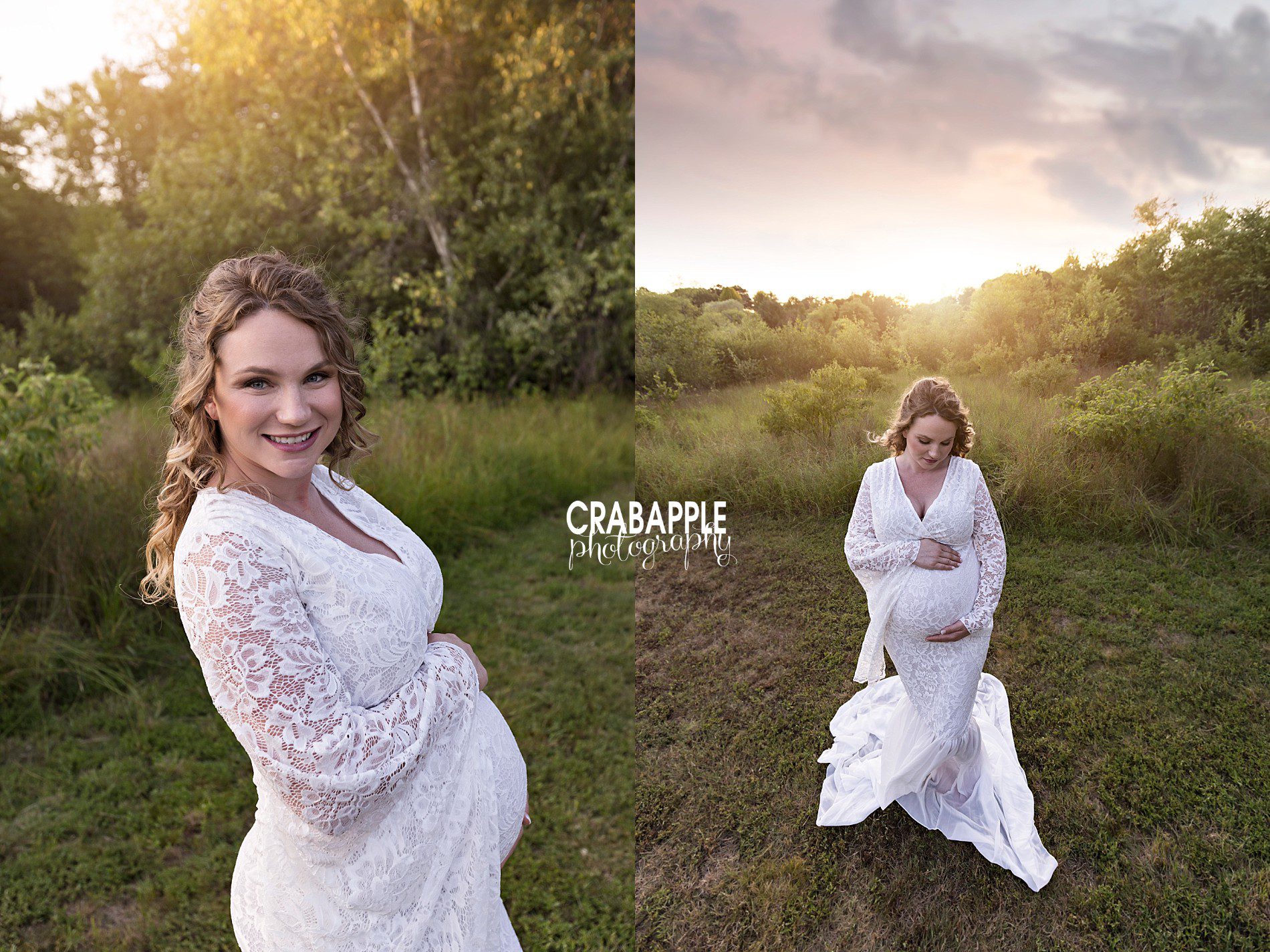 glamorous outdoor pregnancy portraits