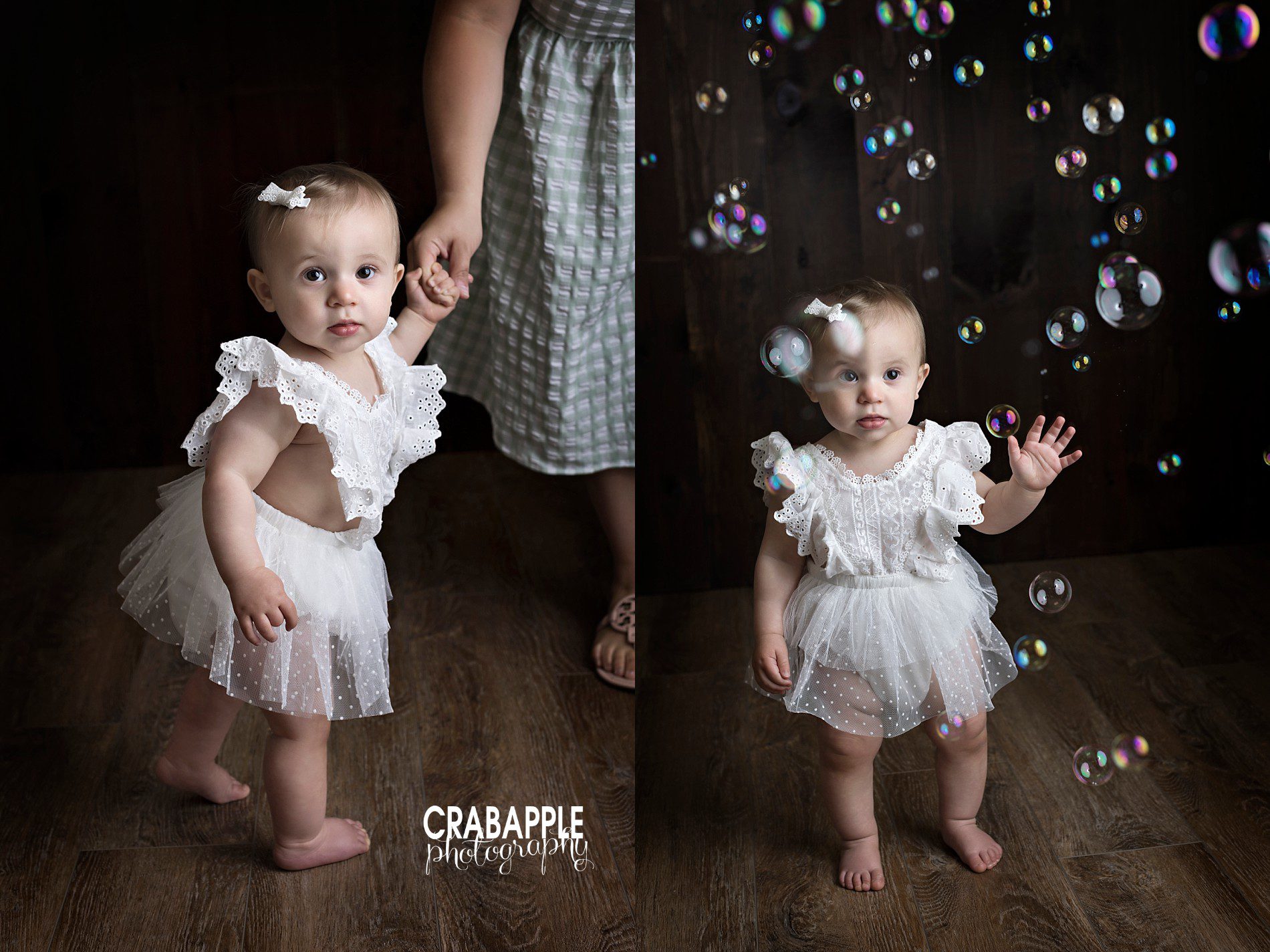 1 year photos with bubbles