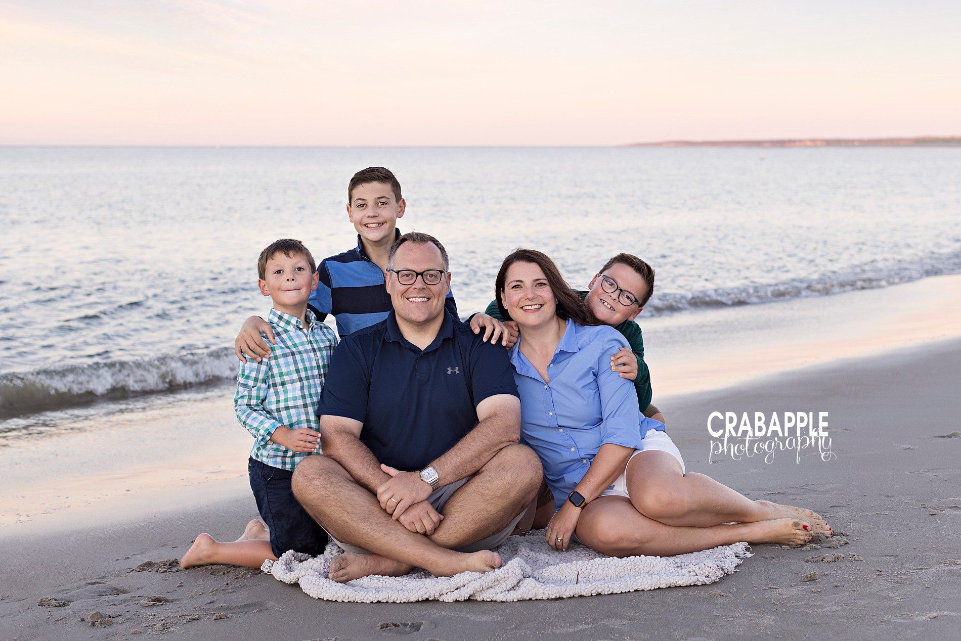 beach family portrait photography