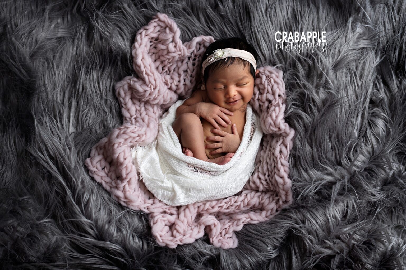 Colorful Newborn Photos For Girls · Crabapple Photography