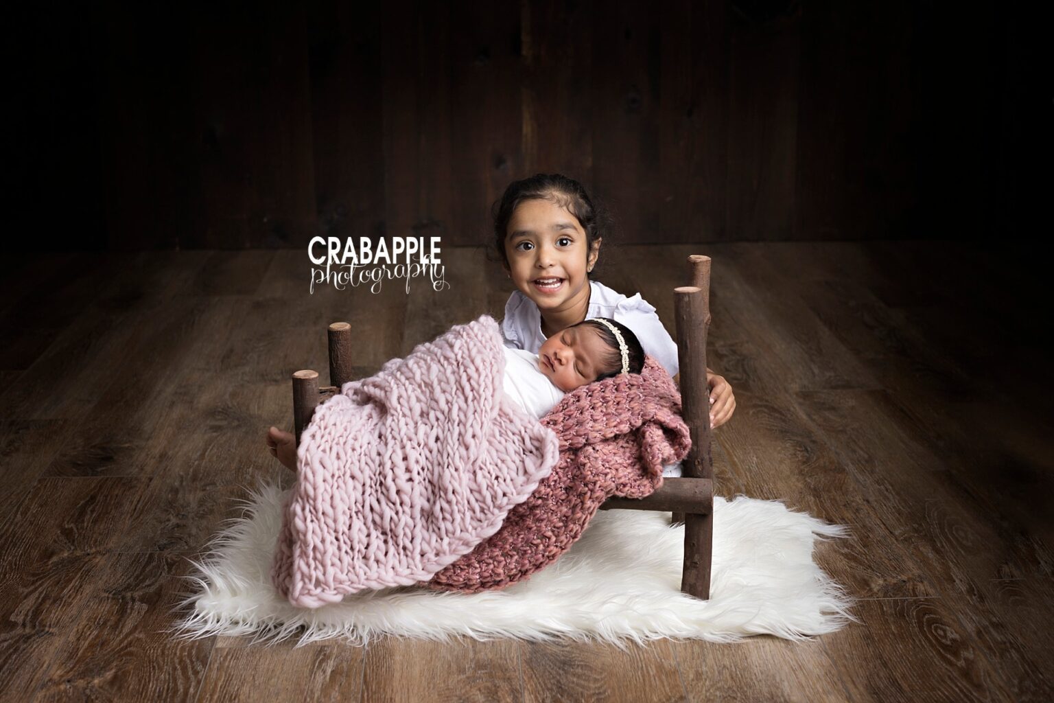 Colorful Newborn Photos For Girls · Crabapple Photography