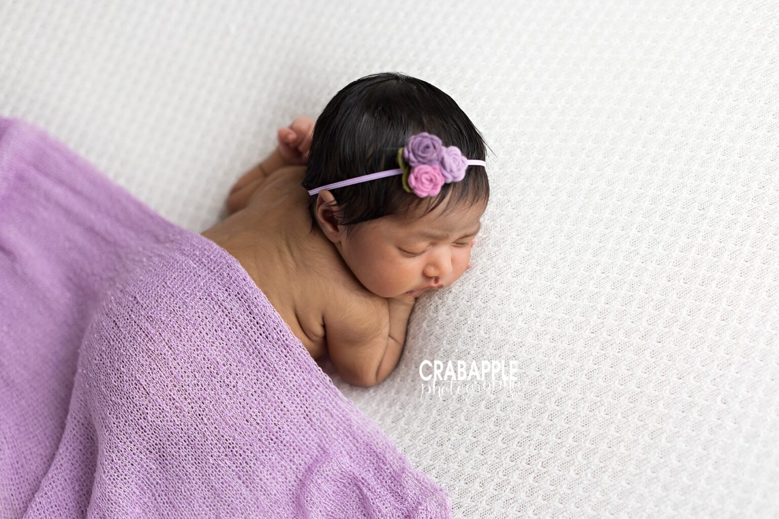 Colorful Newborn Photos For Girls · Crabapple Photography