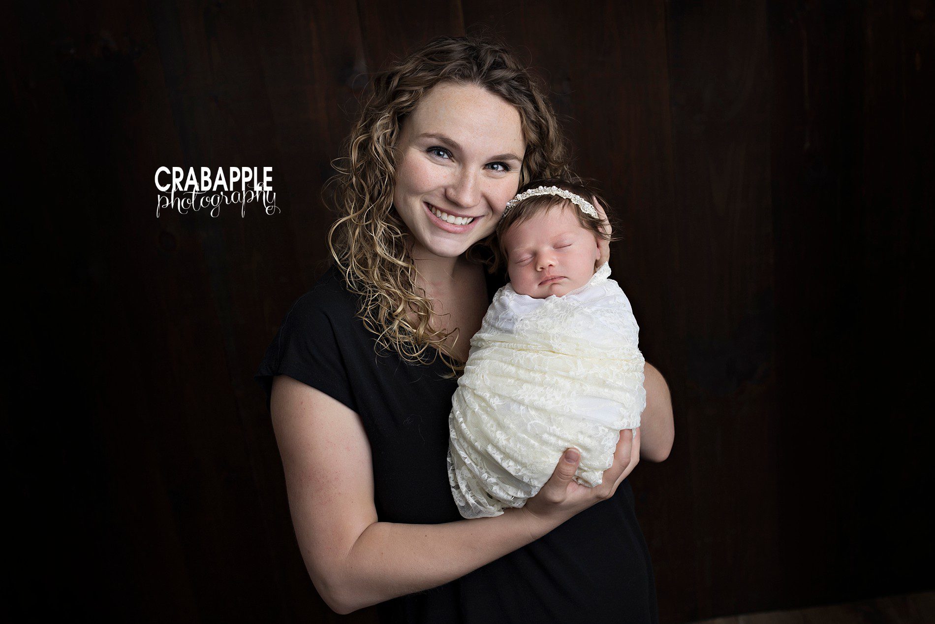 mother and daughter newborn portraits