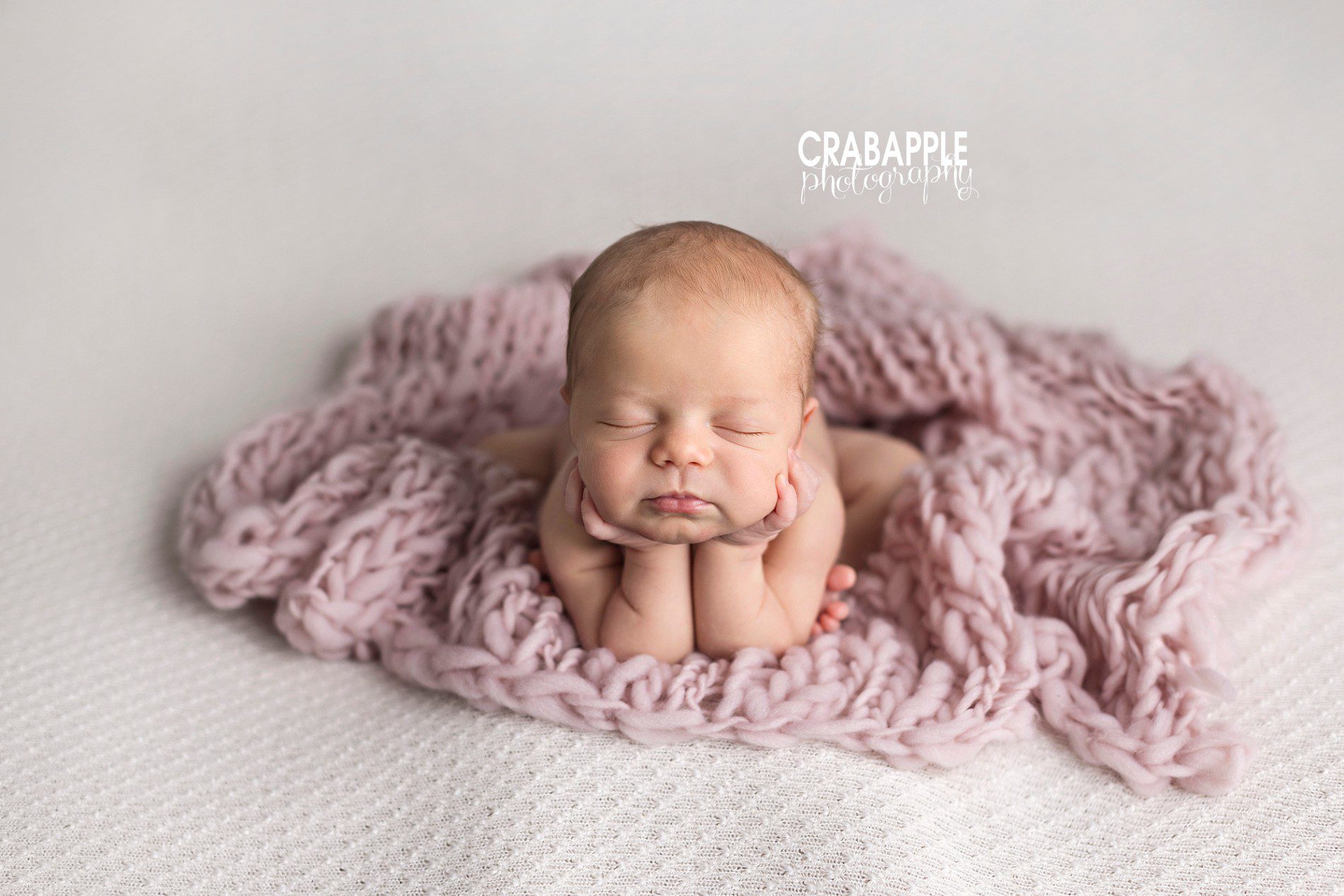 lilac newborn photos for girls