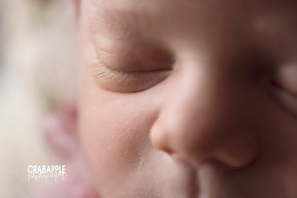 close up detail photos newborns