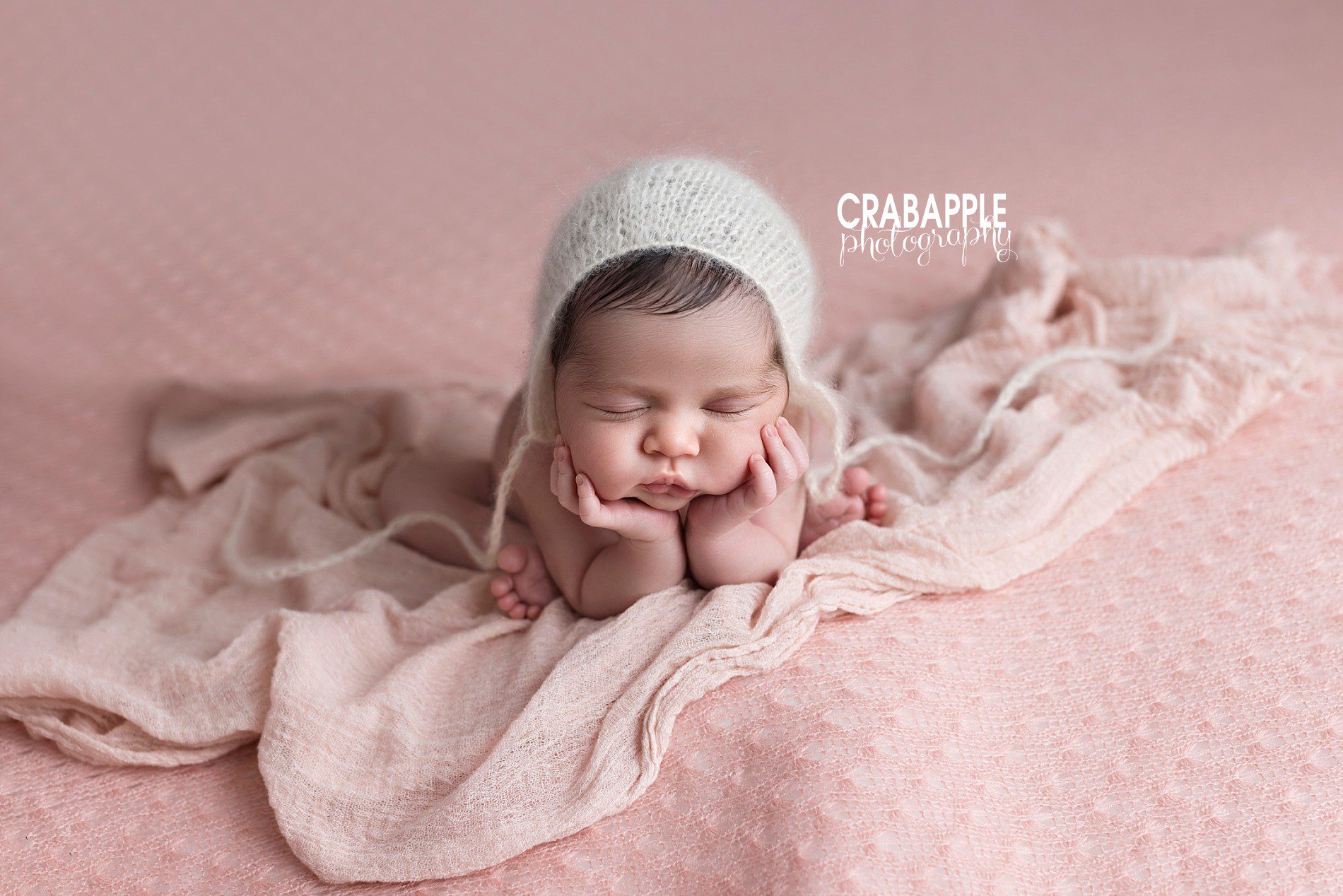 pretty in pink newborn pictures