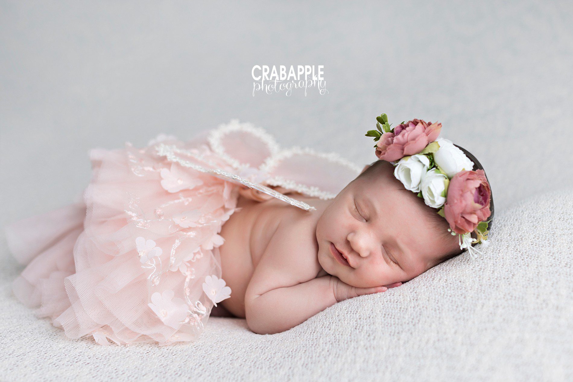 floral fairy newborn photos
