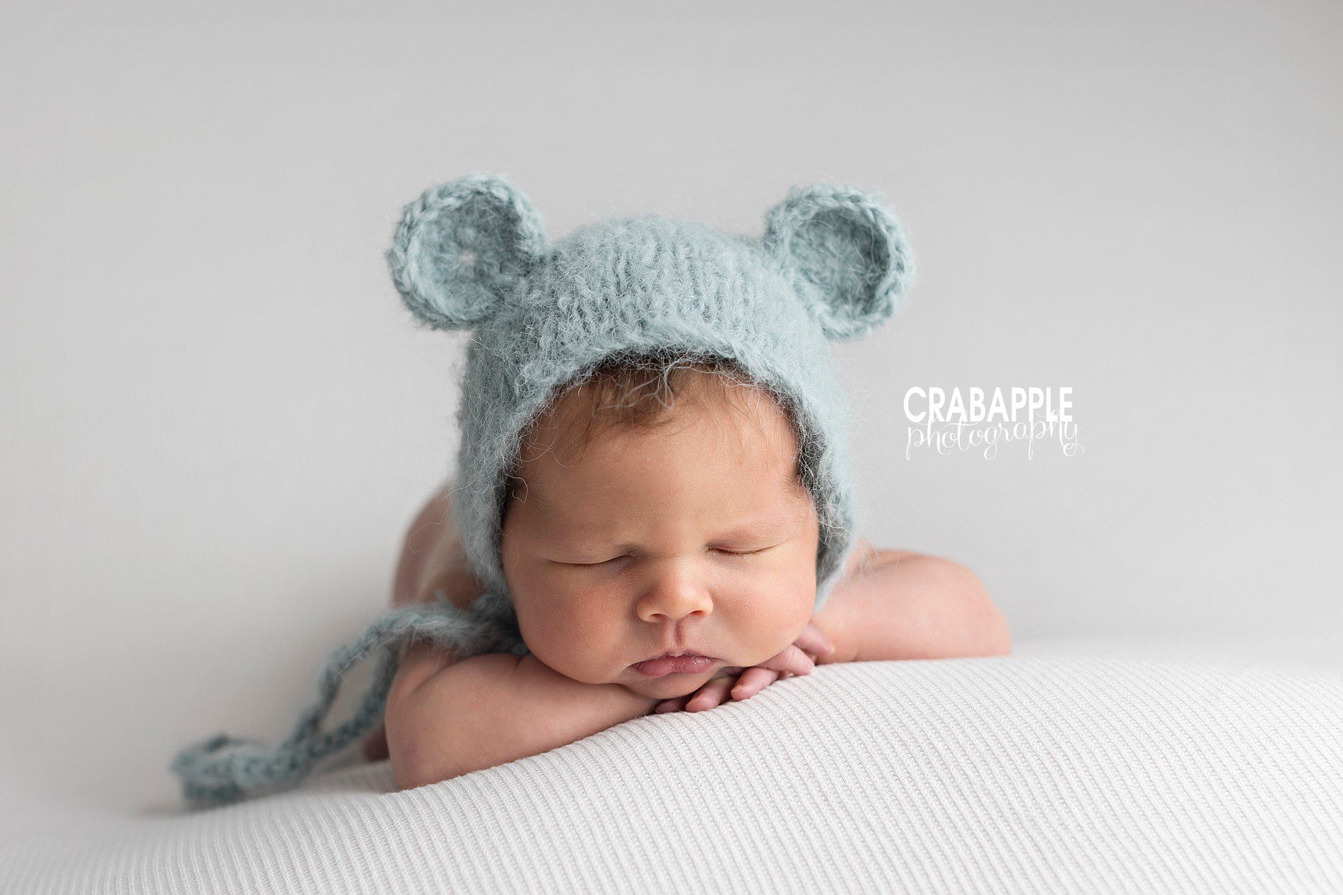 newborn photos for girls using light blue