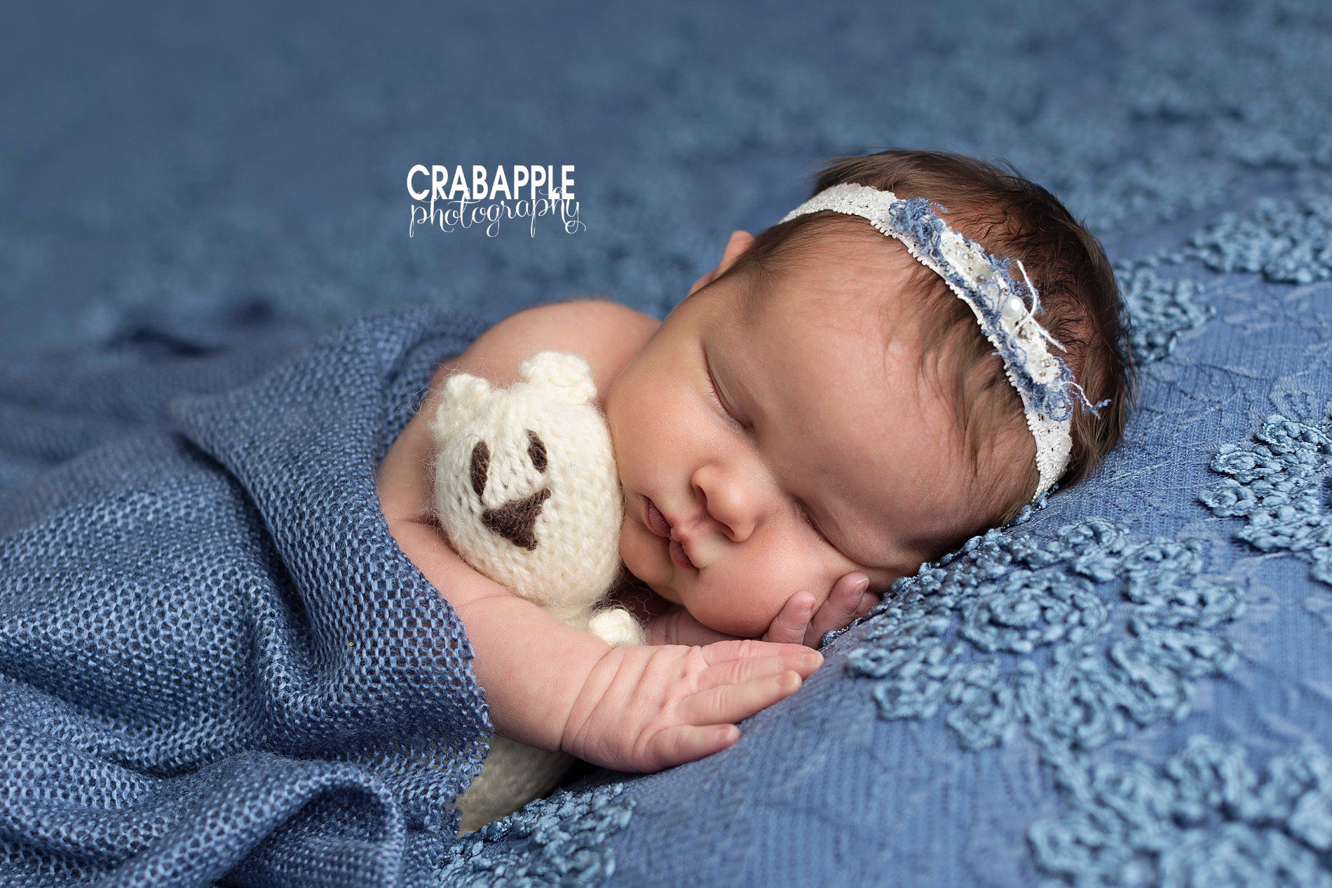 blue newborn pictures for girls