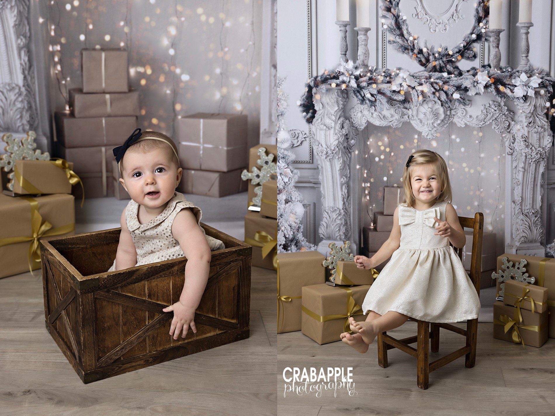 baby and child portraits for christmas