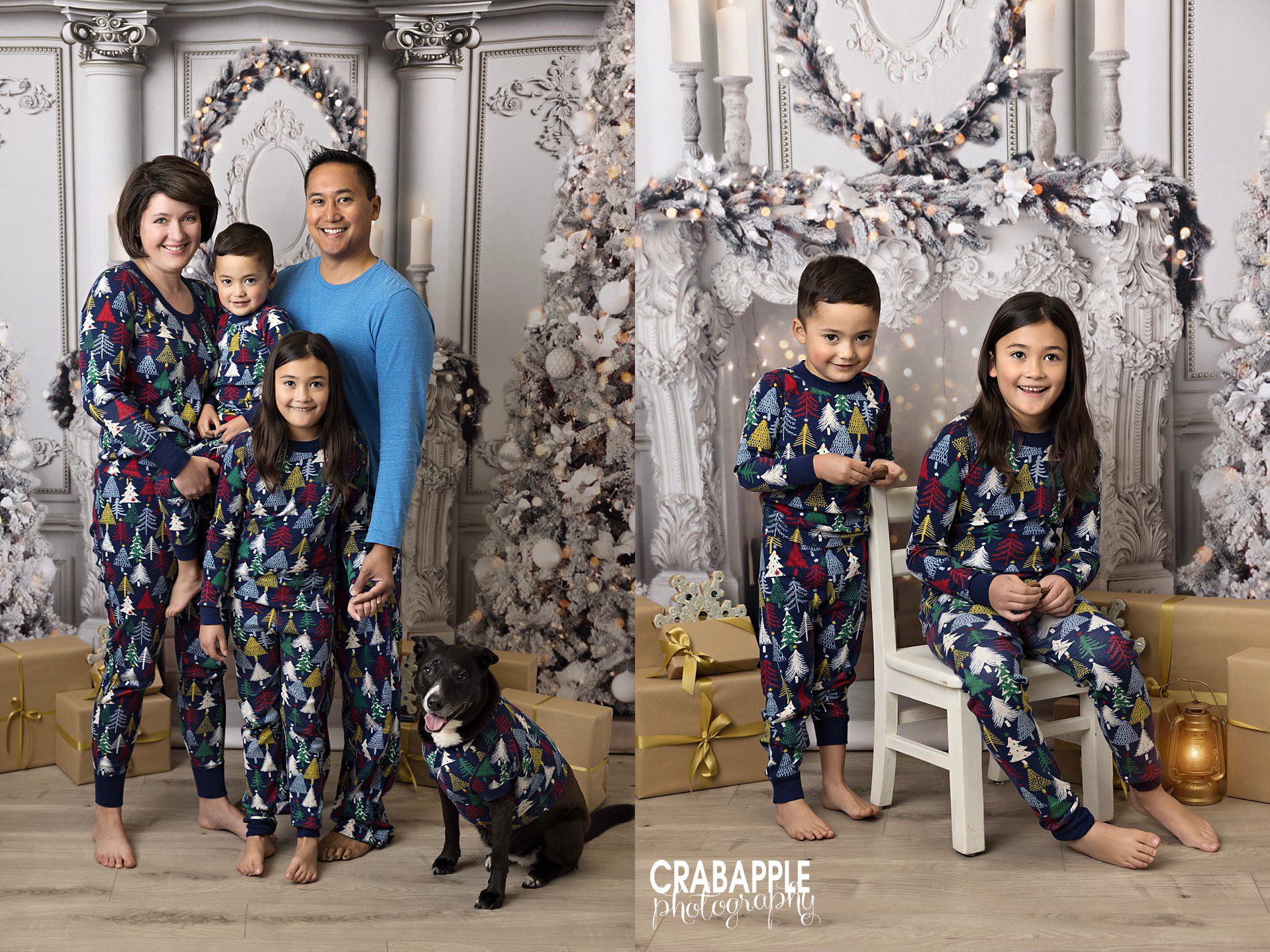 matching pajamas for christmas family photos