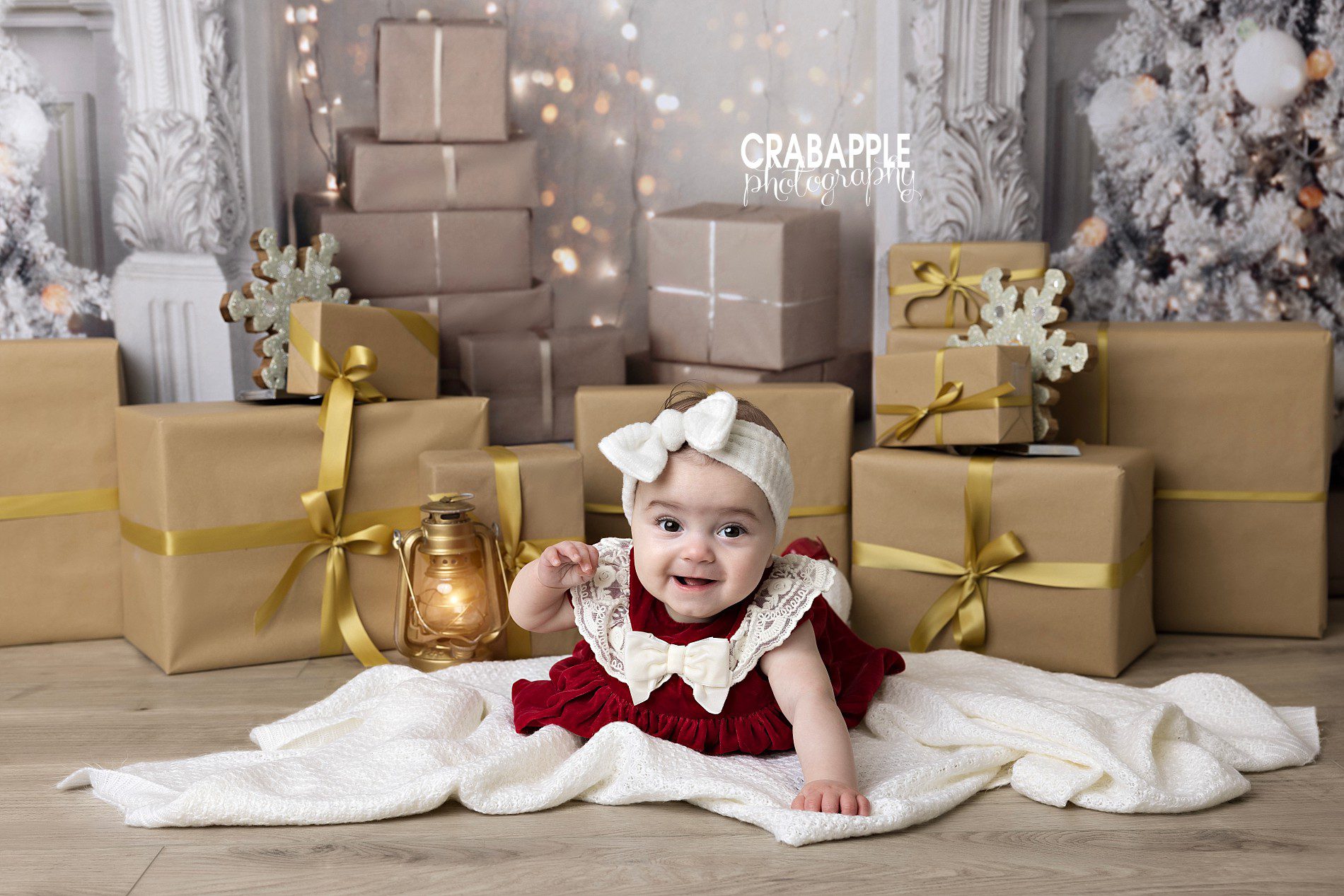 ideas for christmas portraits with baby