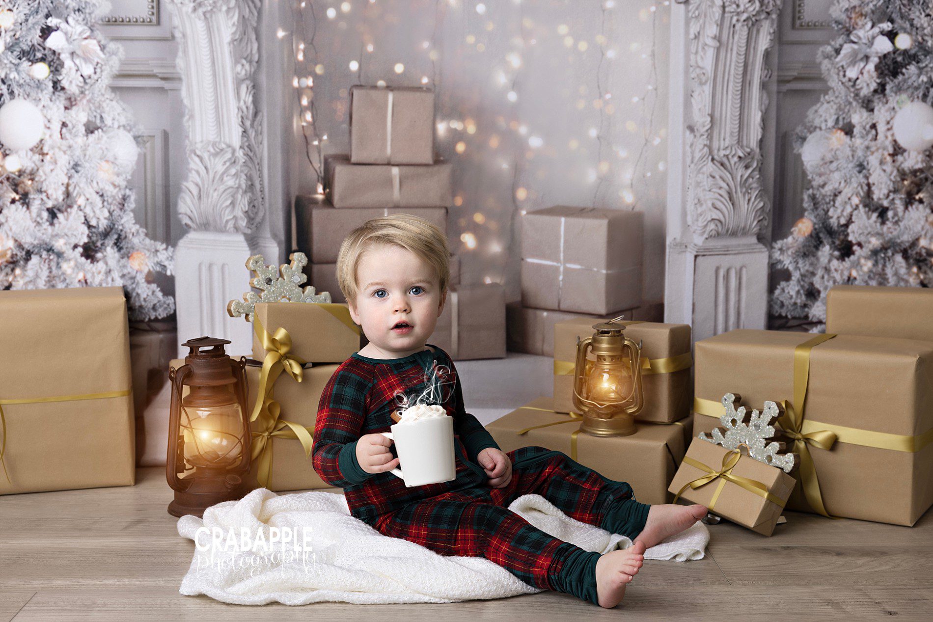 ideas for christmas photos with toddler
