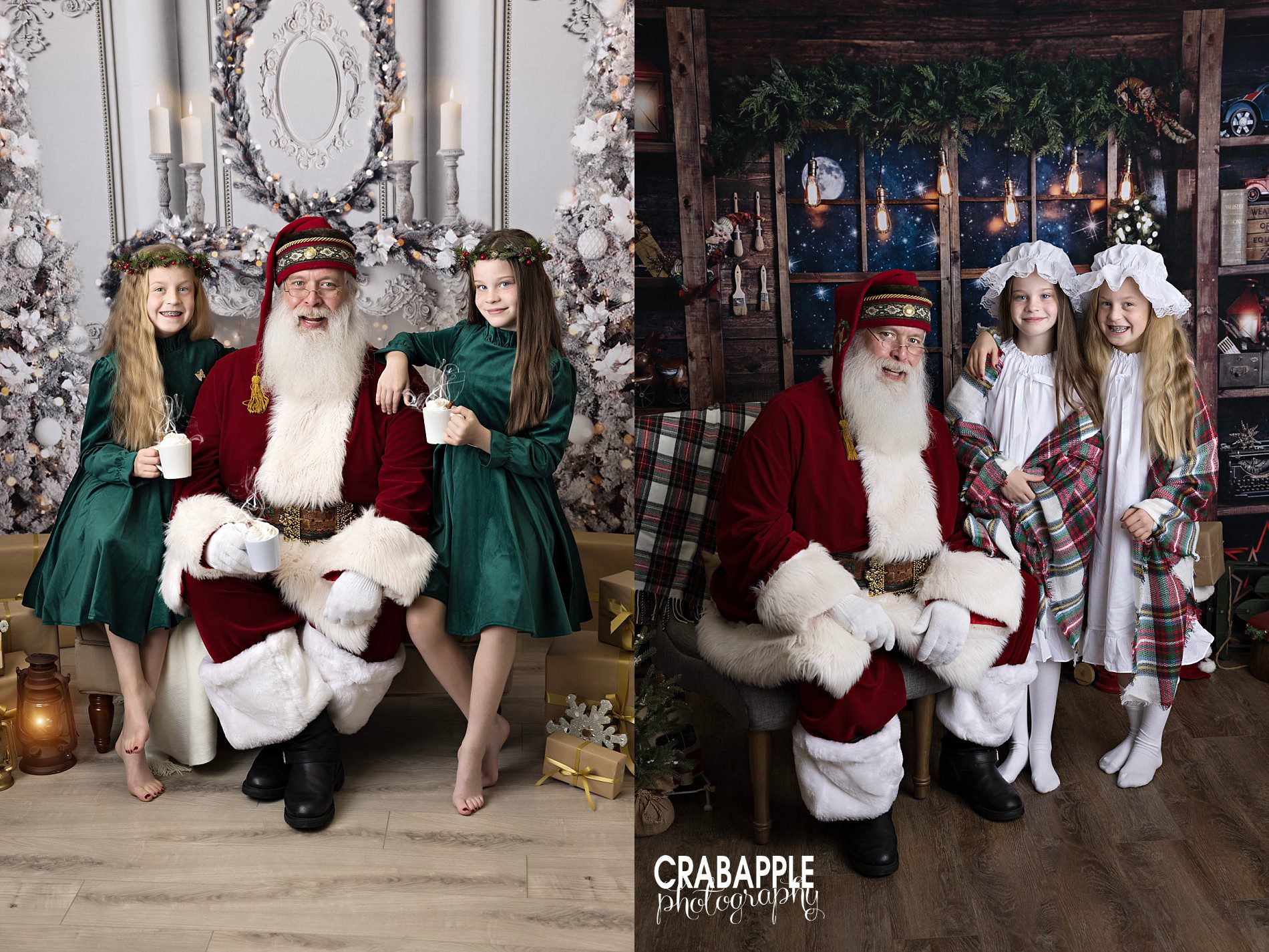 cintage styling for christmas and santa photos